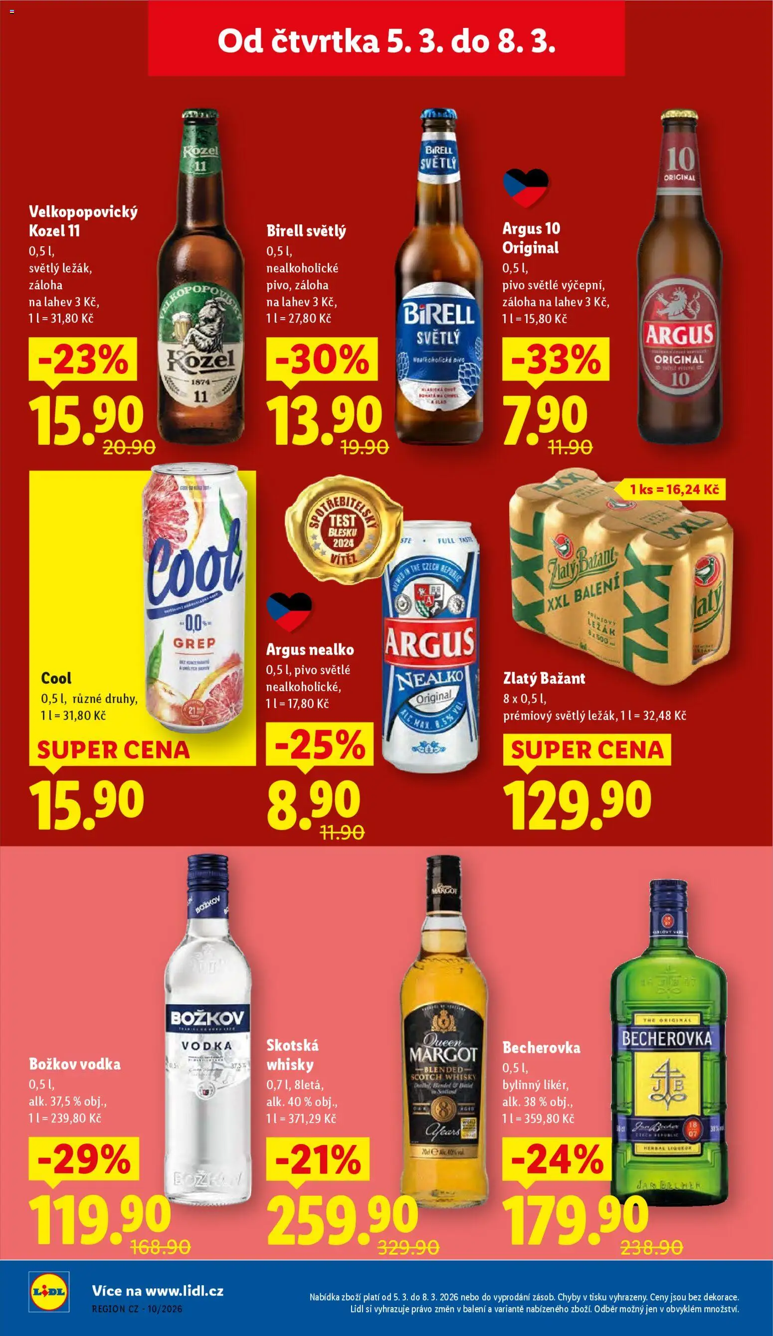 Lidl leták od 05.03.2026 | Strana: 30 | Produkty: Birell, Whisky, Grep, Láhev