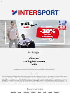 Intersport folder / publicité - Voorbeeld van een folder van Intersport, geldig van 15.09.2025