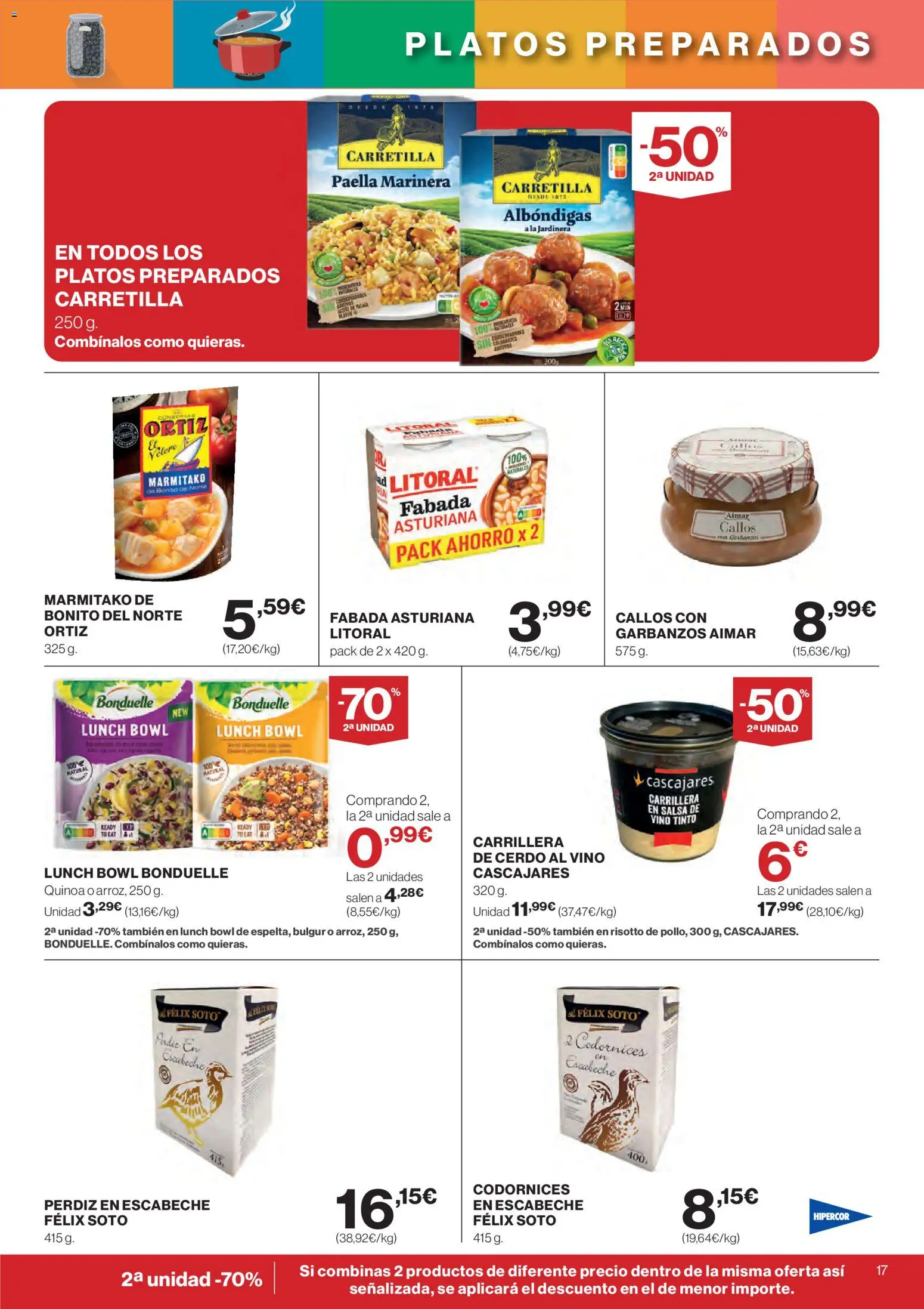 Hipercor catálogo │ válido desde el 07.01.2026 | Página: 17 | Productos: Jardinera, Vino, Cerdo