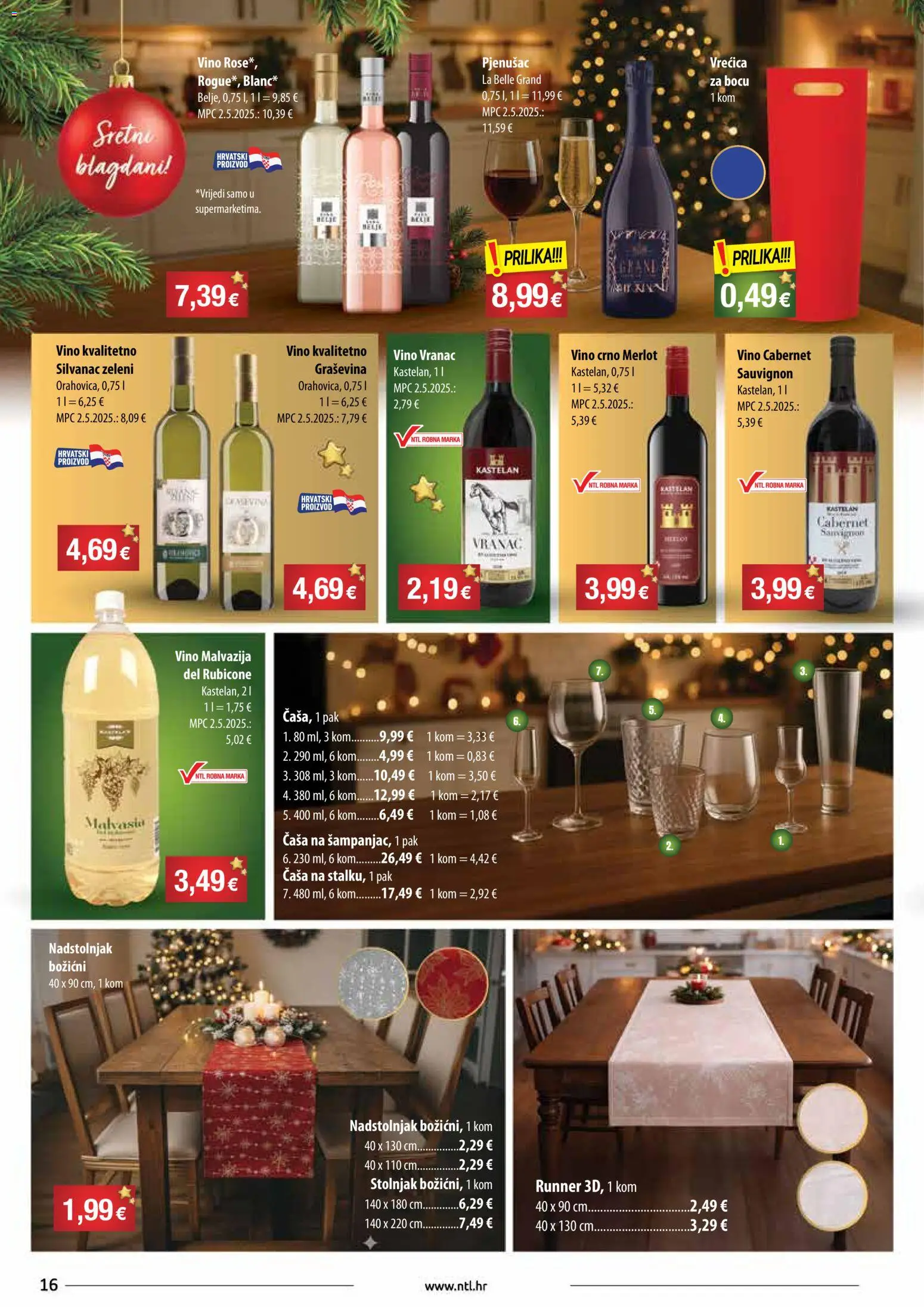 NTL katalog | vrijedi od 17.12.2025 | Stranica: 16 | Proizvodi: Vino, Stolnjak