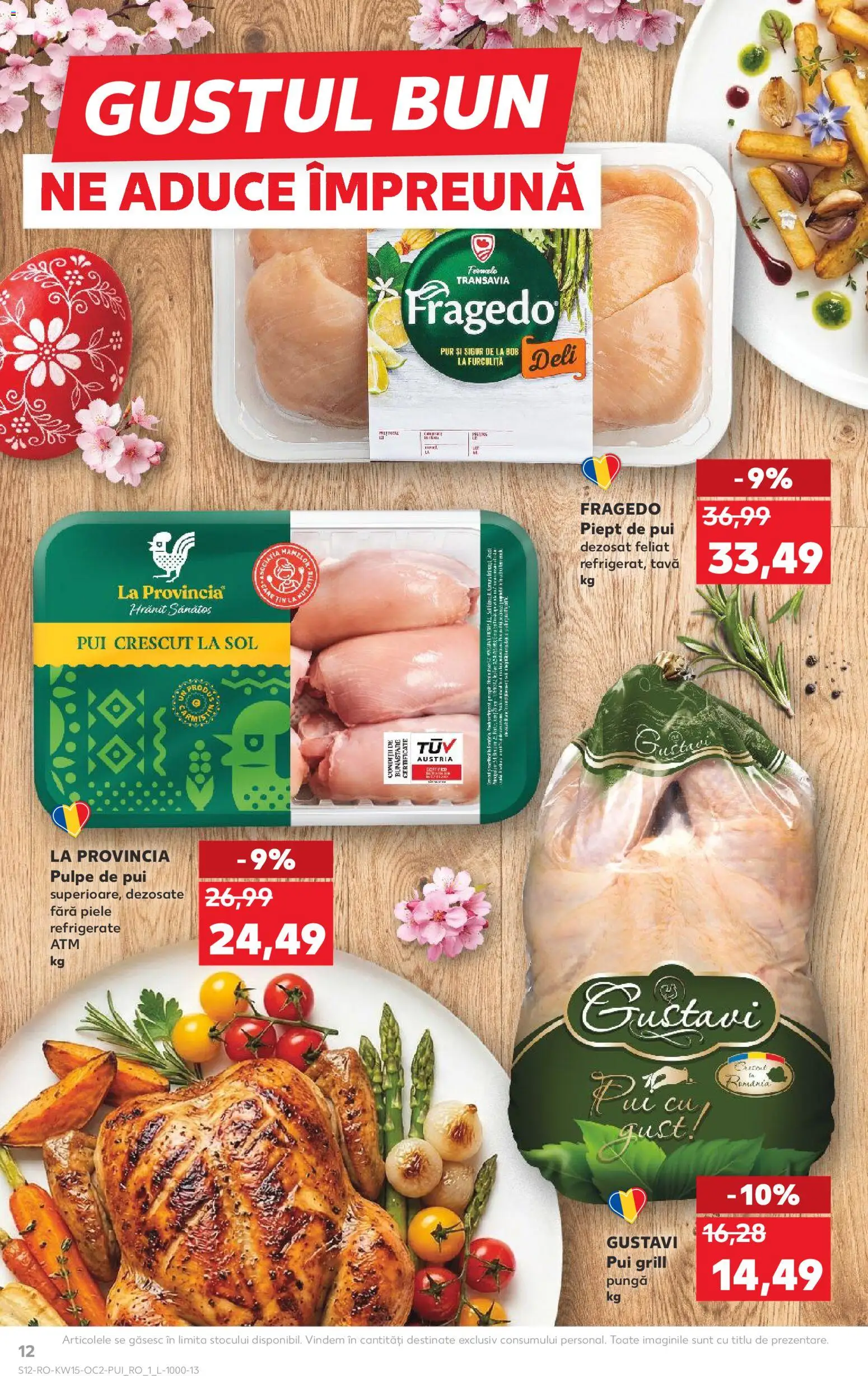 Kaufland RO akciós ujság - amely érvényes a következő dátumtól: 08.04.2026 | Oldal: 12 | Termékek: Grill