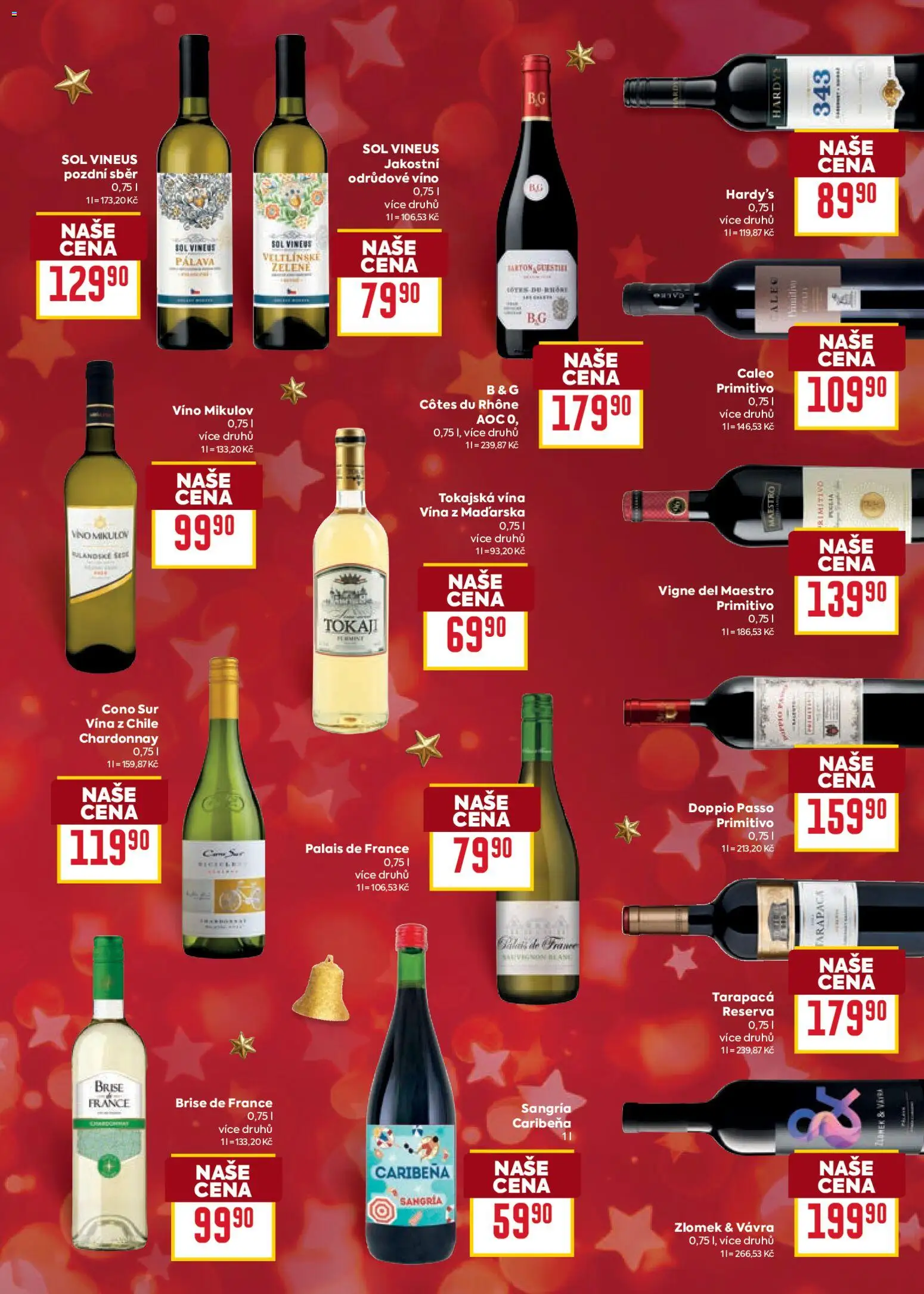 Billa leták - Delikatesy od 03.12.2025 | Strana: 27 | Produkty: Víno, Sangria, Primitivo, Tokaji