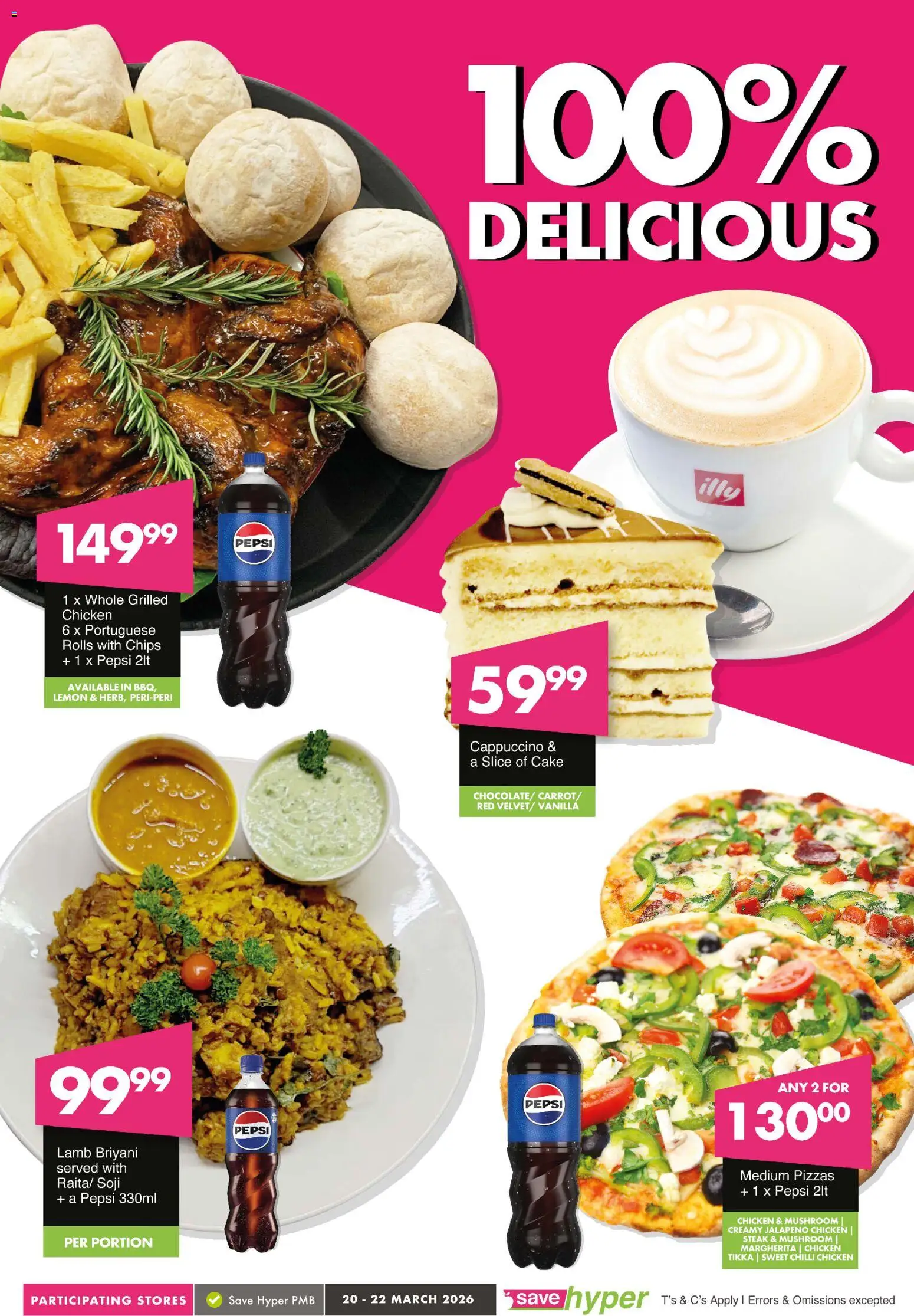 New Save catalogue – valid from 20.03.2026 | Page: 8 | Products: Steak, Chicken, Chips, Chilli