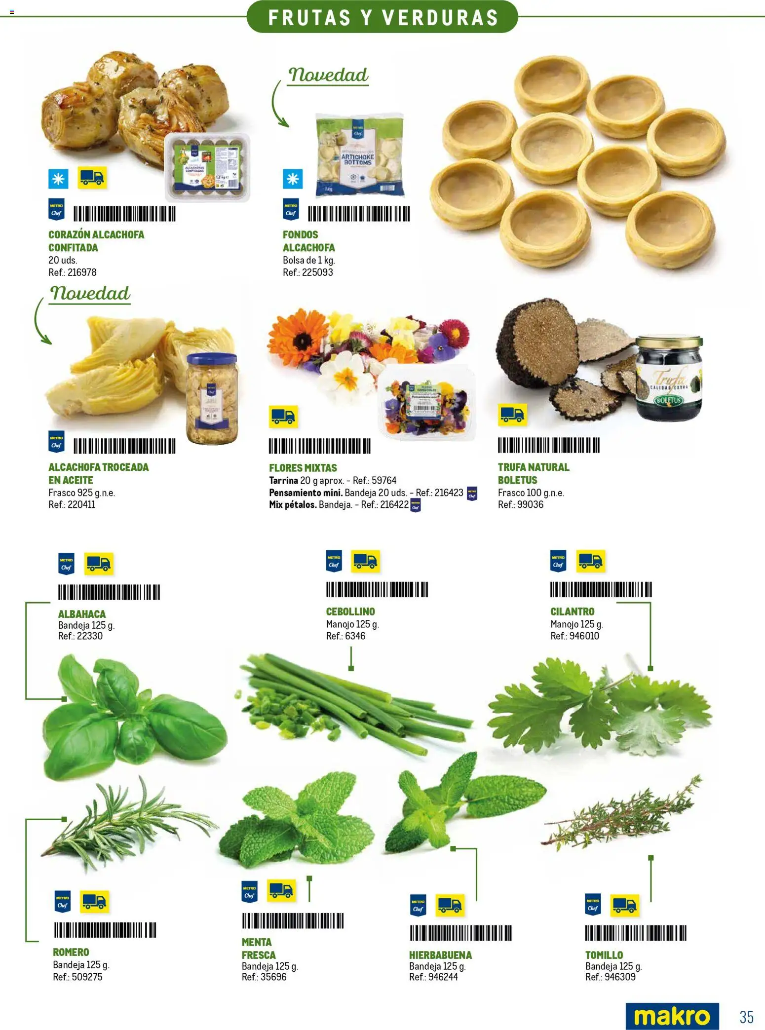 Makro Especial Catering Prat │ válido desde el 16.03.2026 | Página: 35 | Productos: Aceite, Bolsa, Bandeja