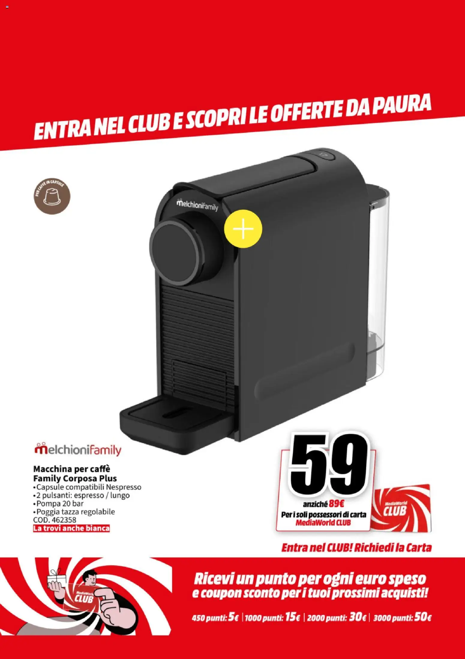 Volantino Media World del 27.10.2025 | Pagina: 59 | Prodotti: Caffè