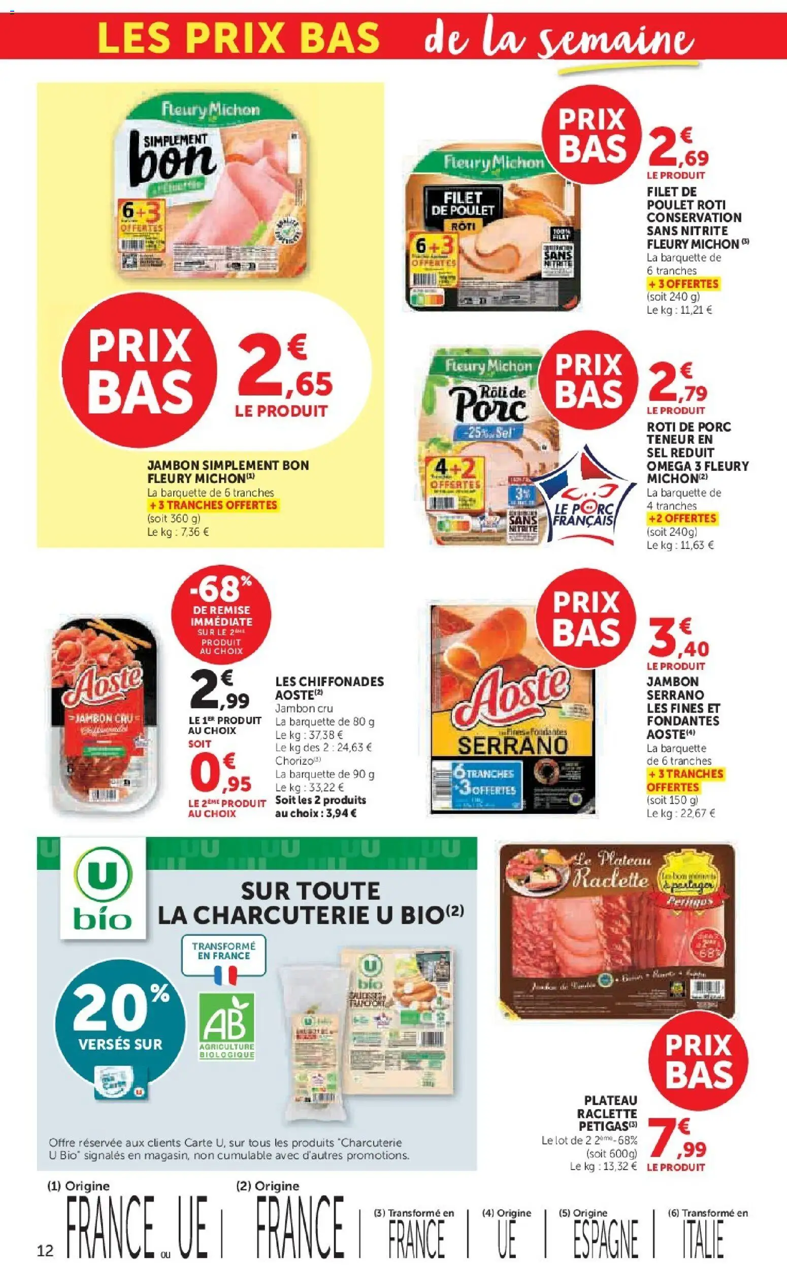 {H1} | Page: 12 | Produits: Jambon Cru, Plateau, Raclette, Jambon