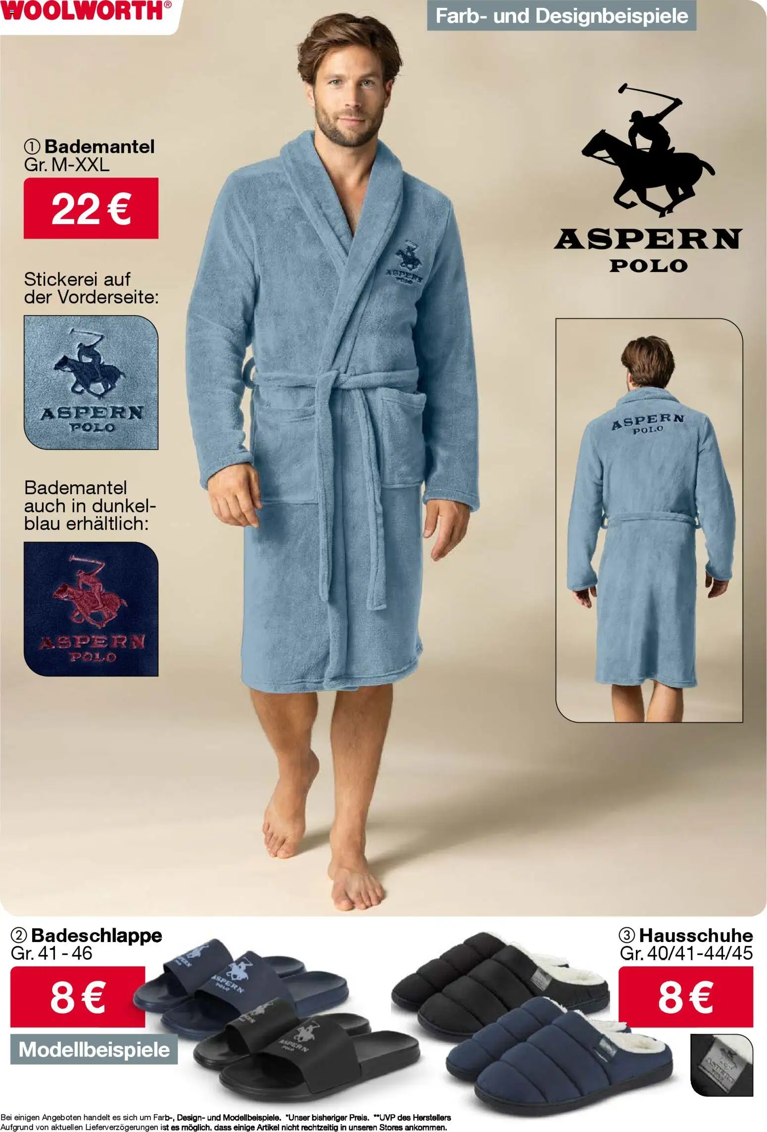 Woolworth Flugblatt gültig ab 31.10.2025 | Seite: 21 | Produkte: Bademantel, Hausschuhe