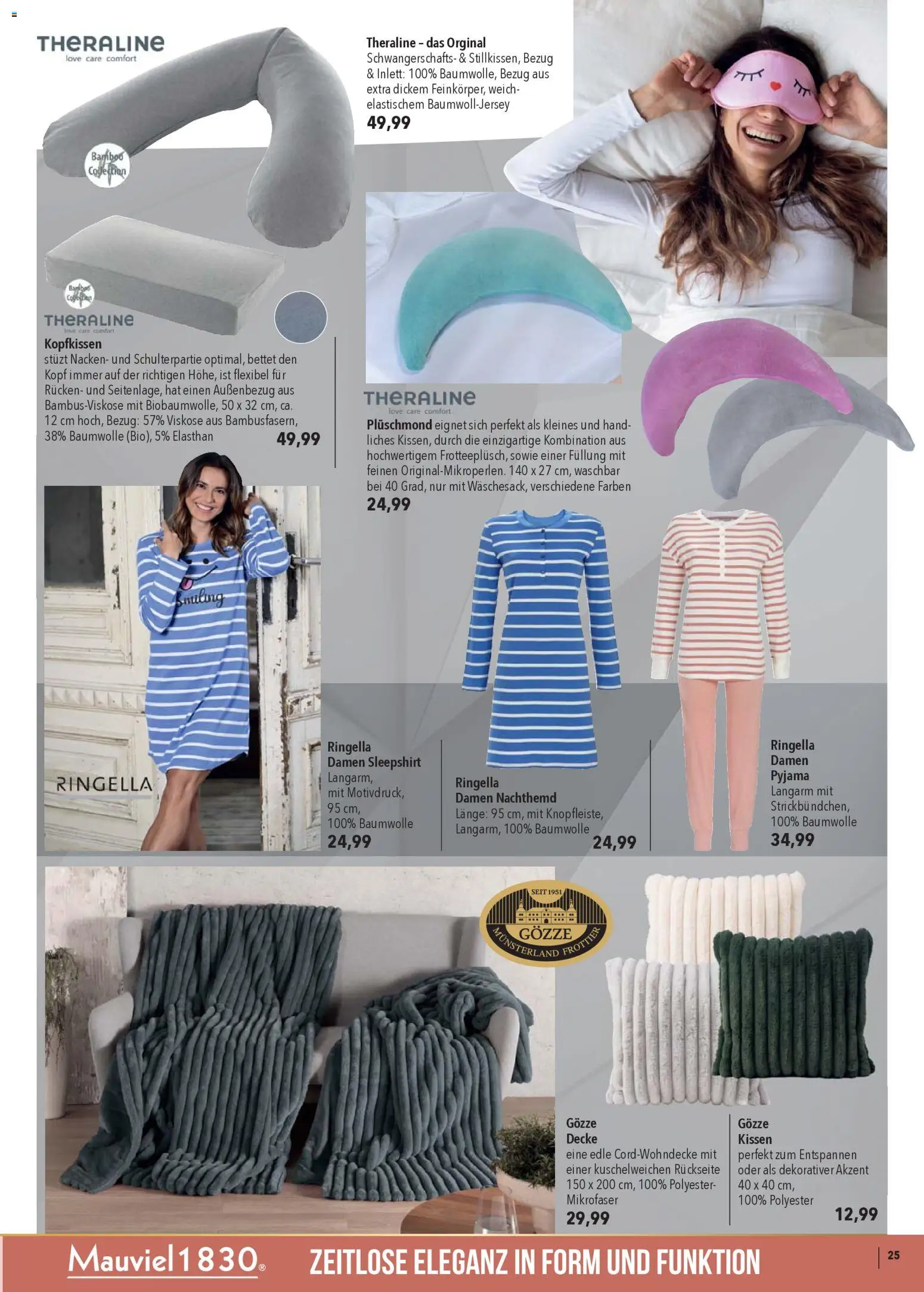 CITTI Markt  Ideen fürs Fest – gültig ab 26.11.2025 | Seite: 25 | Produkte: Kissen, Decke, Kopfkissen, Pyjama