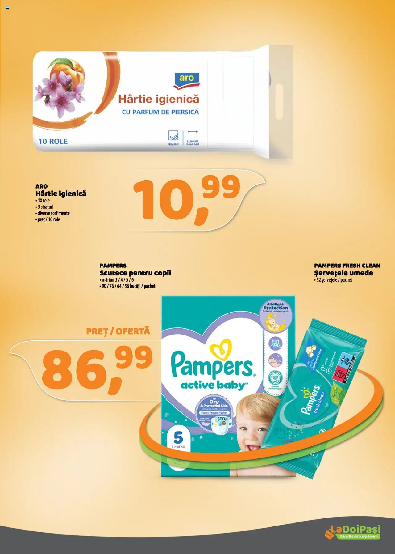 Catalog LaDoiPași – valabil de la 01.08.2025 | Pagină: 20 | Produse: Pomelo, Pirinç gevreği, Șervețele umede, Scutece