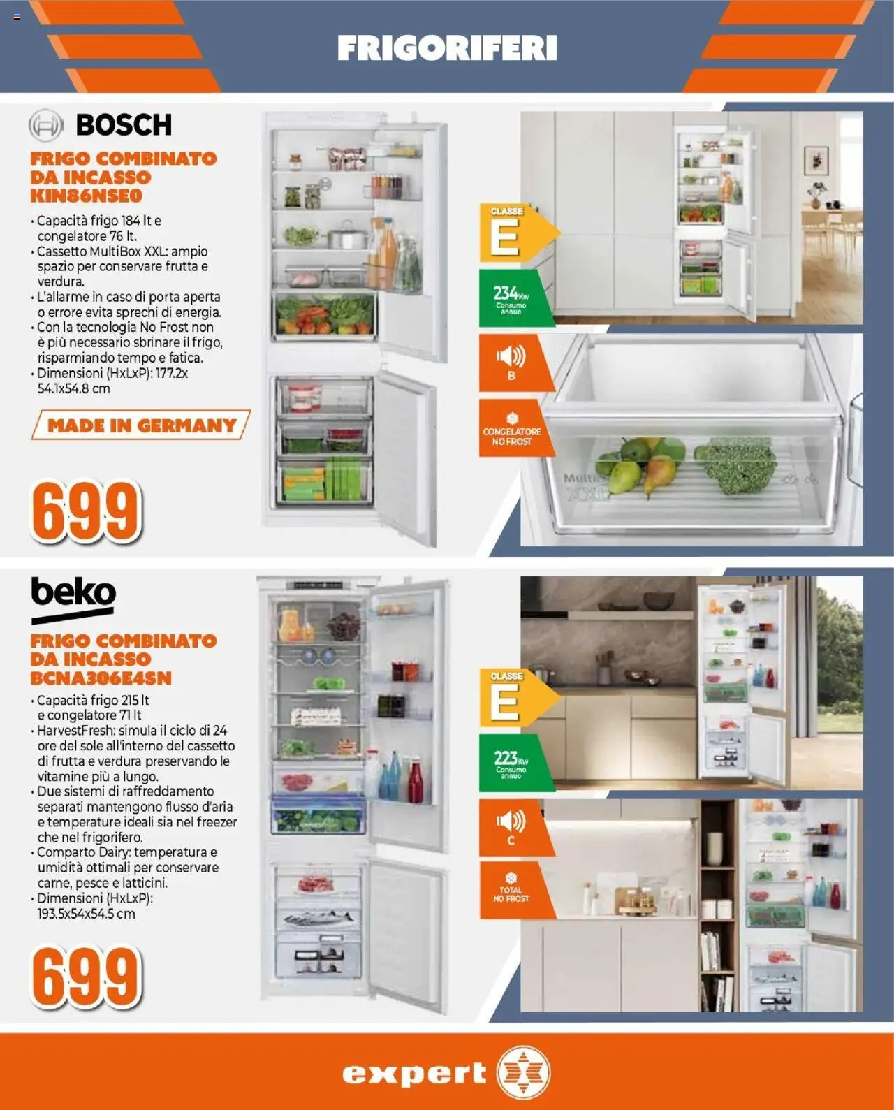Volantino Expert del 16.10.2025 | Pagina: 13 | Prodotti: Pesce, Frutta, Freezer, Congelatore