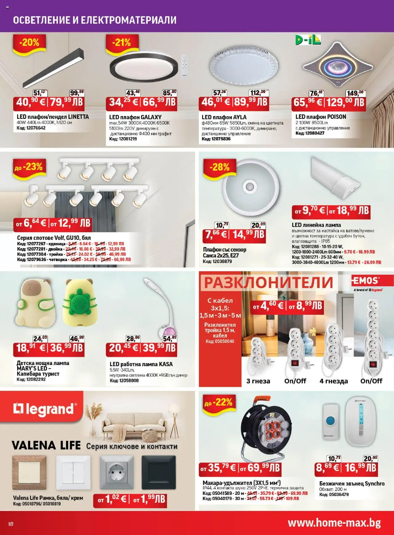  | Страница: 18 | Продукти: Ключове, Кабел, Дистанционно, Лампа