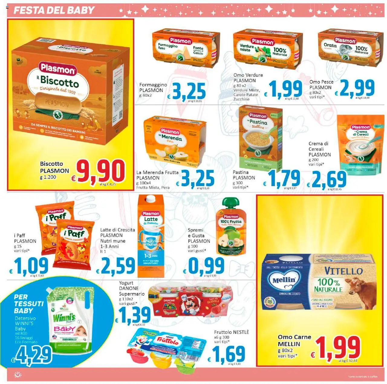 Volantino Paghi Poco del 29.08.2025 | Pagina: 12 | Prodotti: Crema, Carota, Patate, Pera
