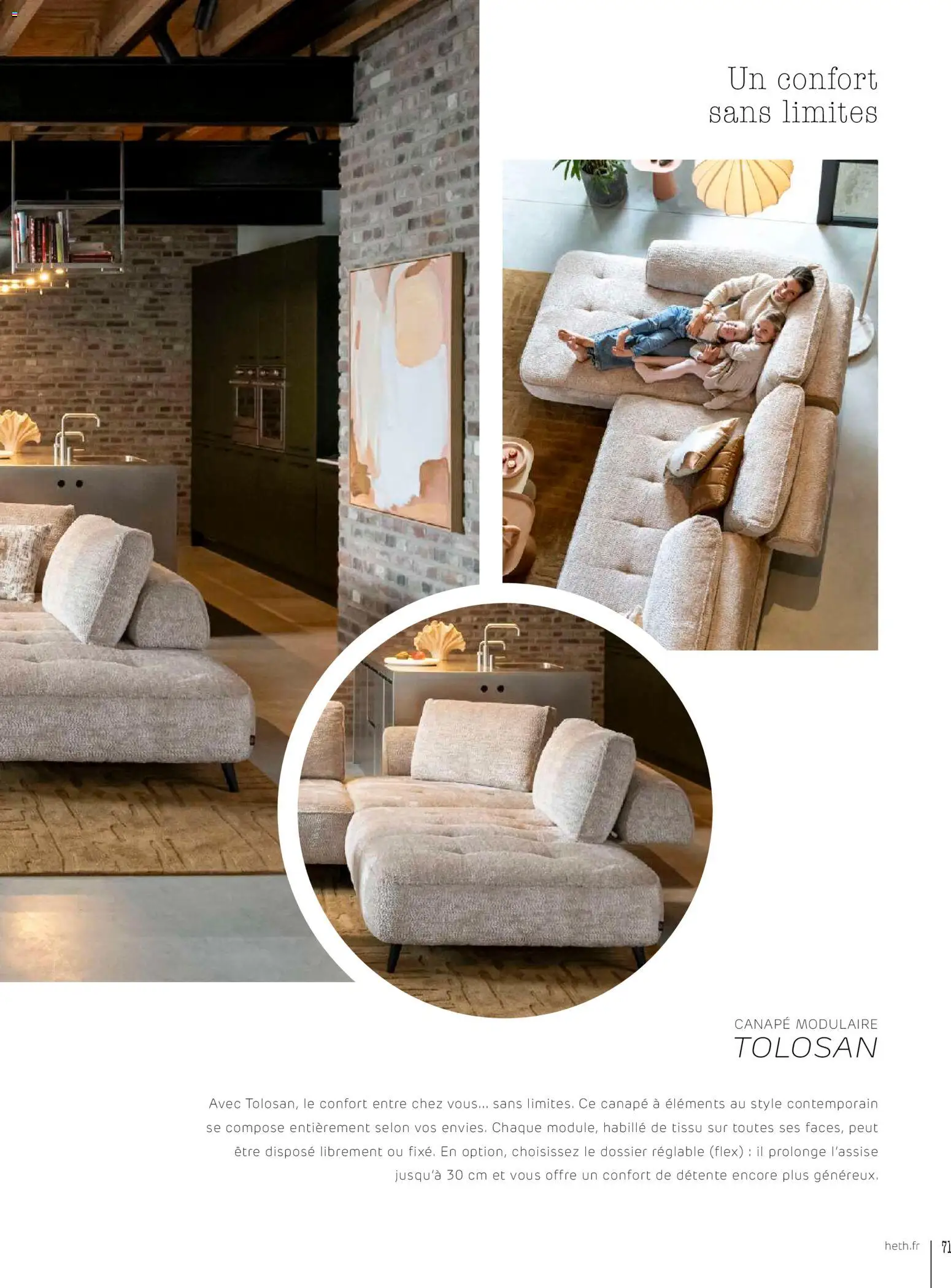 {H1} | Page: 71 | Produits: Canapé