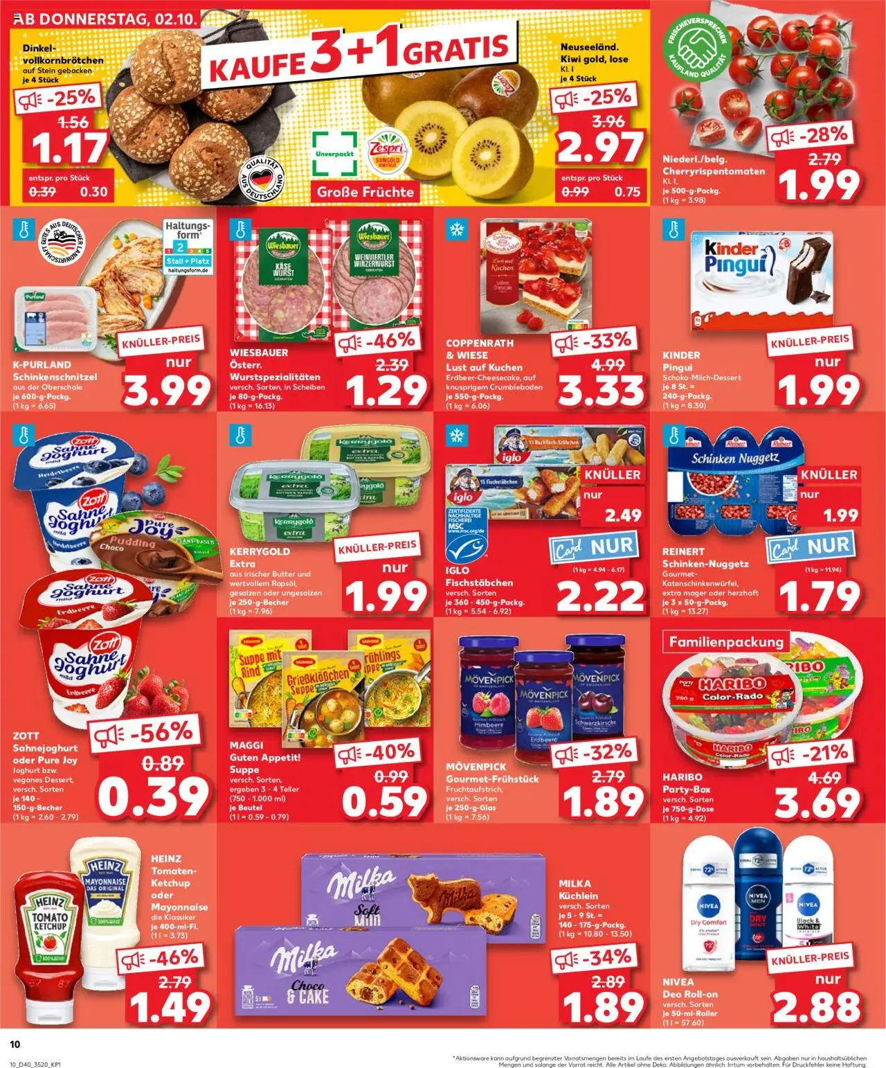 Kaufland prospekt Berlin	 – gültig ab 05.10.2025 | Seite: 10 | Produkte: Käse, Schnitzel, Mayonnaise, Ketchup