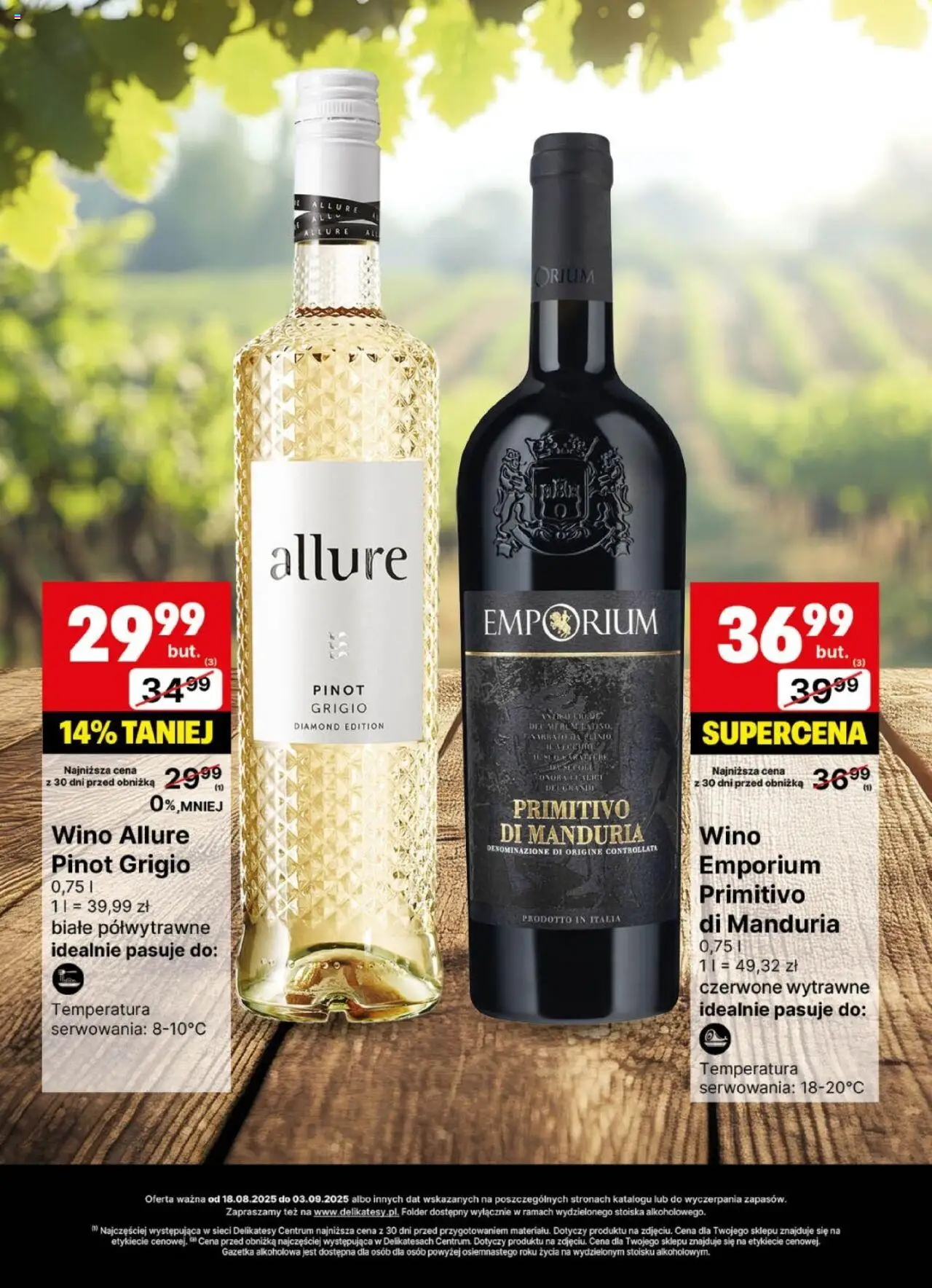 Delikatesy Centrum Gazetka - DeliBarek od 18.08.2025 | Strona: 4 | Produkty: Delikatesy, Wino