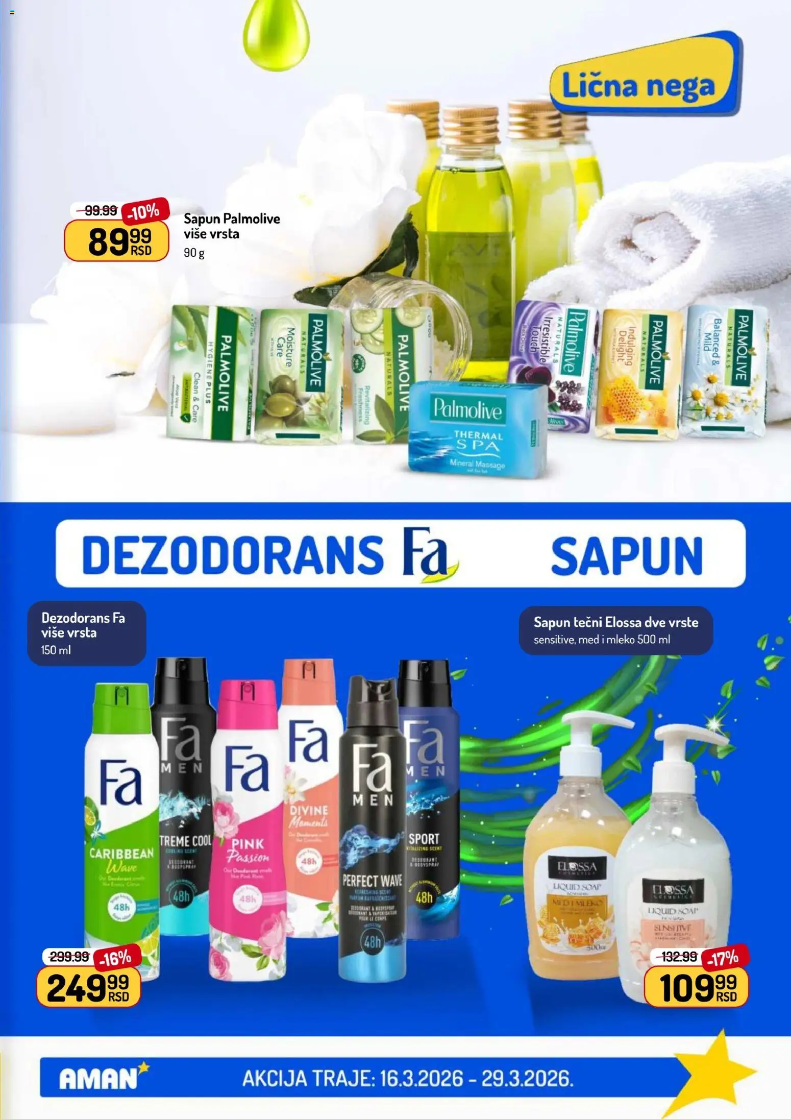 Aman katalog - važi od 16.03.2026 | Strana: 49 | Proizvode: Palmolive, Med, Sapun, Dezodorans