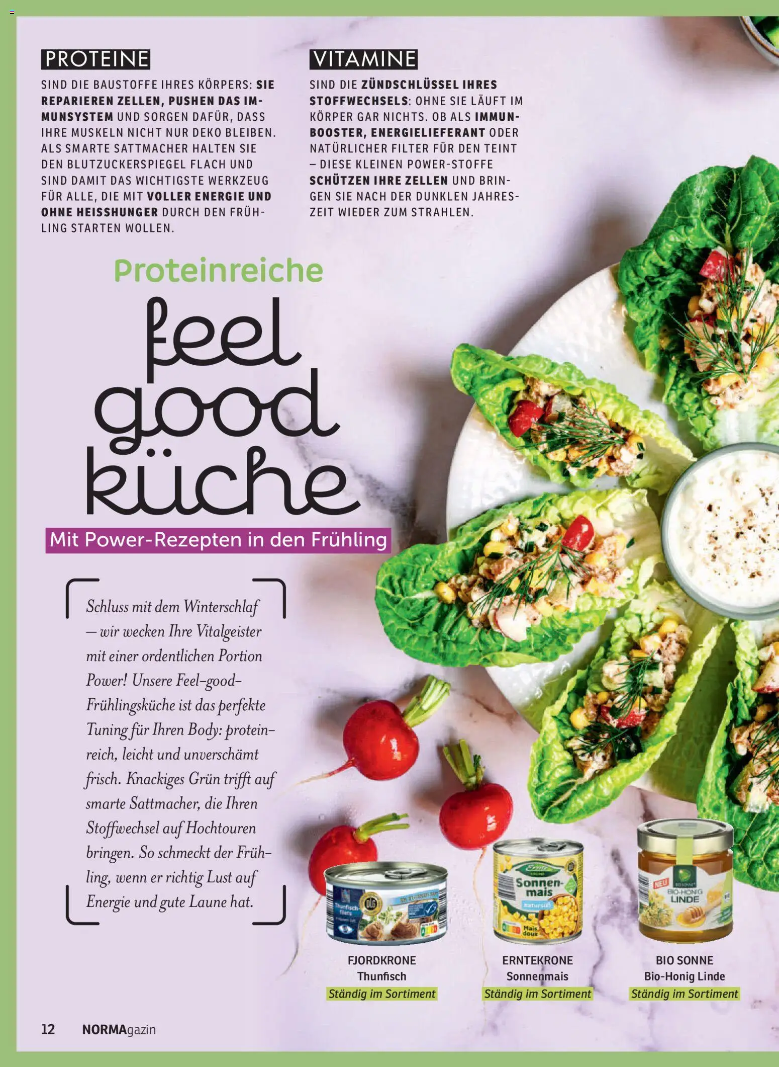 Norma NORMAgazin März/April 2026 – gültig ab 01.03.2026 | Seite: 12 | Produkte: Thunfisch, Küche