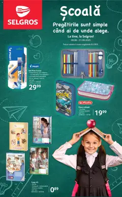 Catalog Selgros - Școala  – previzualizare al pliantului de la Selgros valabil de la 08.08.2025