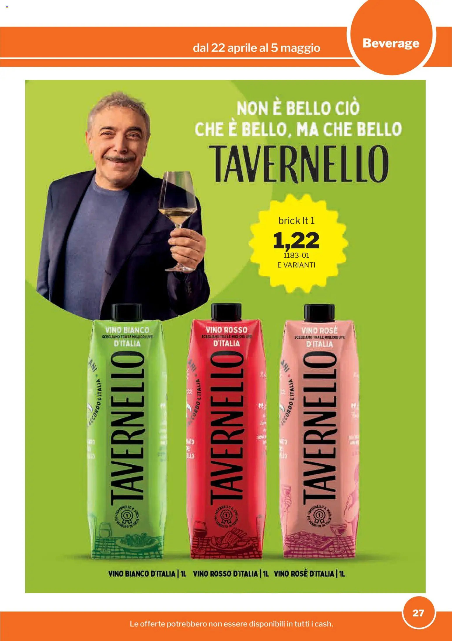 Volantino Sogegross del 22.04.2026 | Pagina: 27 | Prodotti: Vino, Vino rosso, Vino bianco