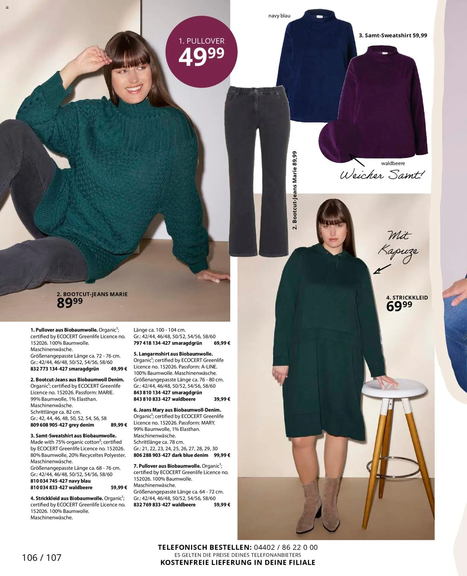Ulla Popken Prospekt 	 – gültig ab 01.11.2025 | Seite: 106 | Produkte: Langarmshirt, Pullover, Jeans