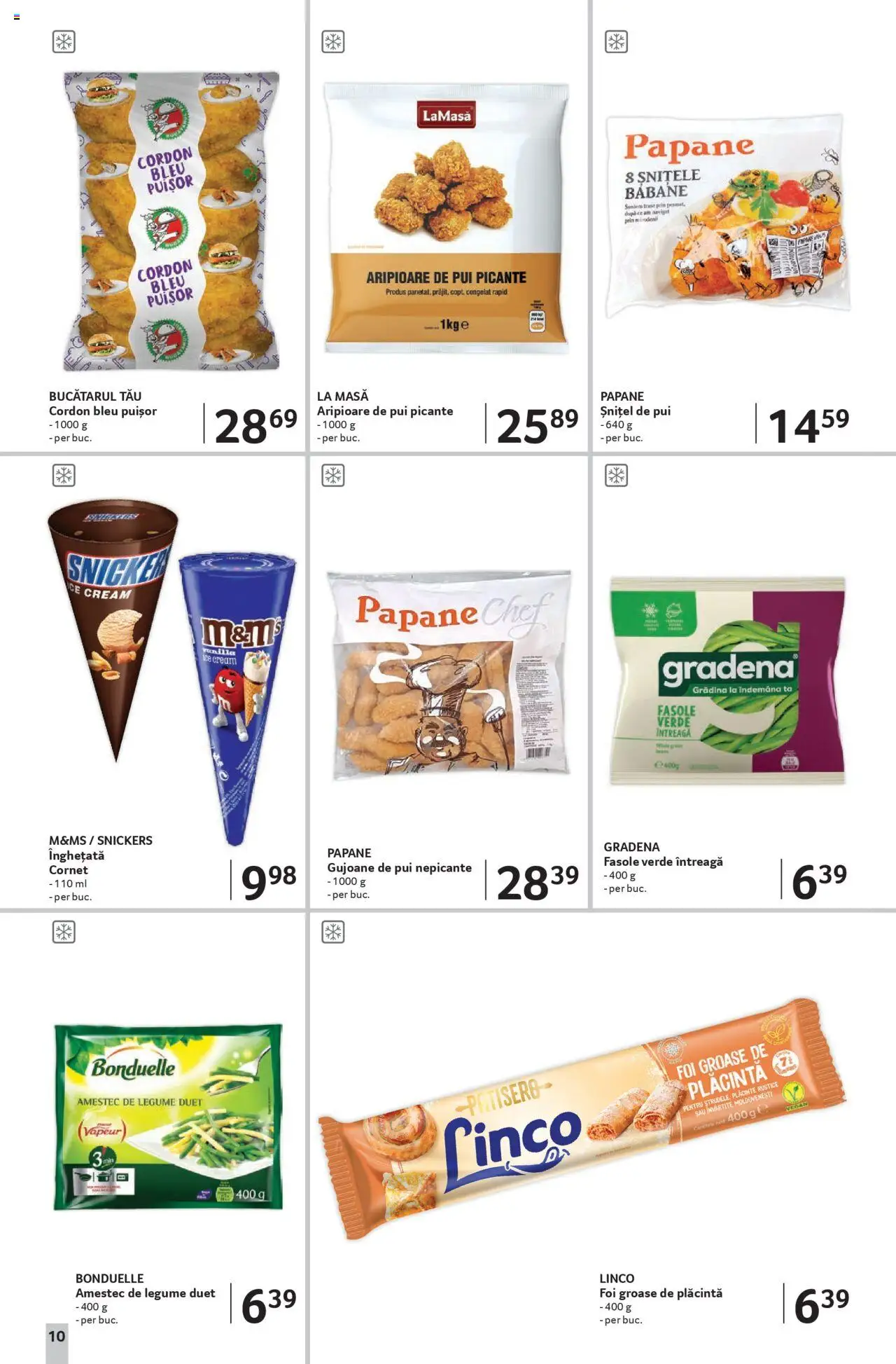 Catalog Selgros - Magazine Mici – valabil de la 08.08.2025 | Pagină: 10 | Produse: Hacıyatmaz Kedi Oyuncağı, Cordon bleu, Plăcintă, Legume