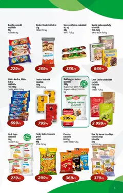 Reál - Akciós újság Pont - amely érvényes a következő dátumtól: 29.10.2025 | Oldal: 5 | Termékek: Chips, Tortilla, Cheetos, Puszedli