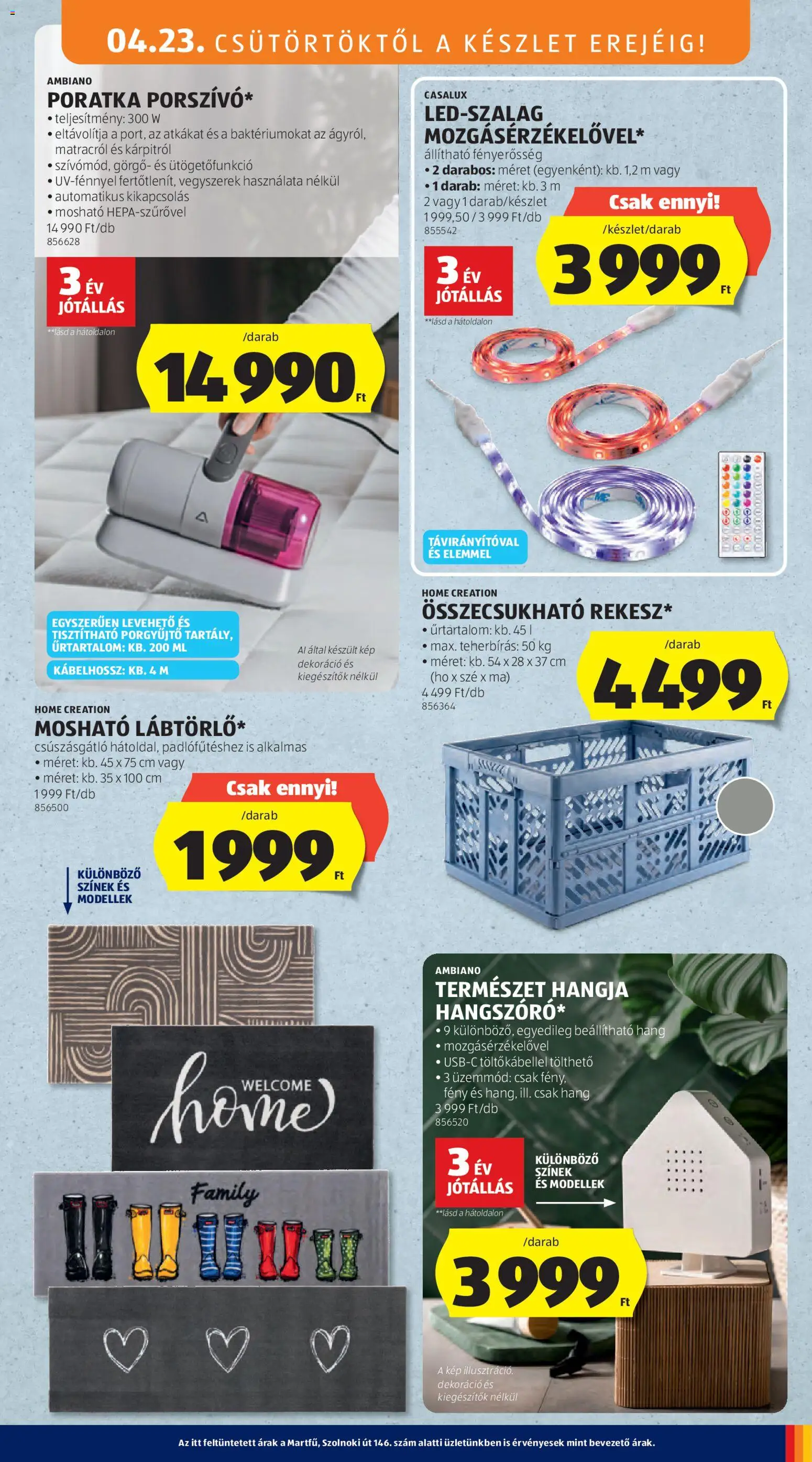 Aldi akciós ujság - amely érvényes a következő dátumtól: 23.04.2026 | Oldal: 11 | Termékek: Dekoráció