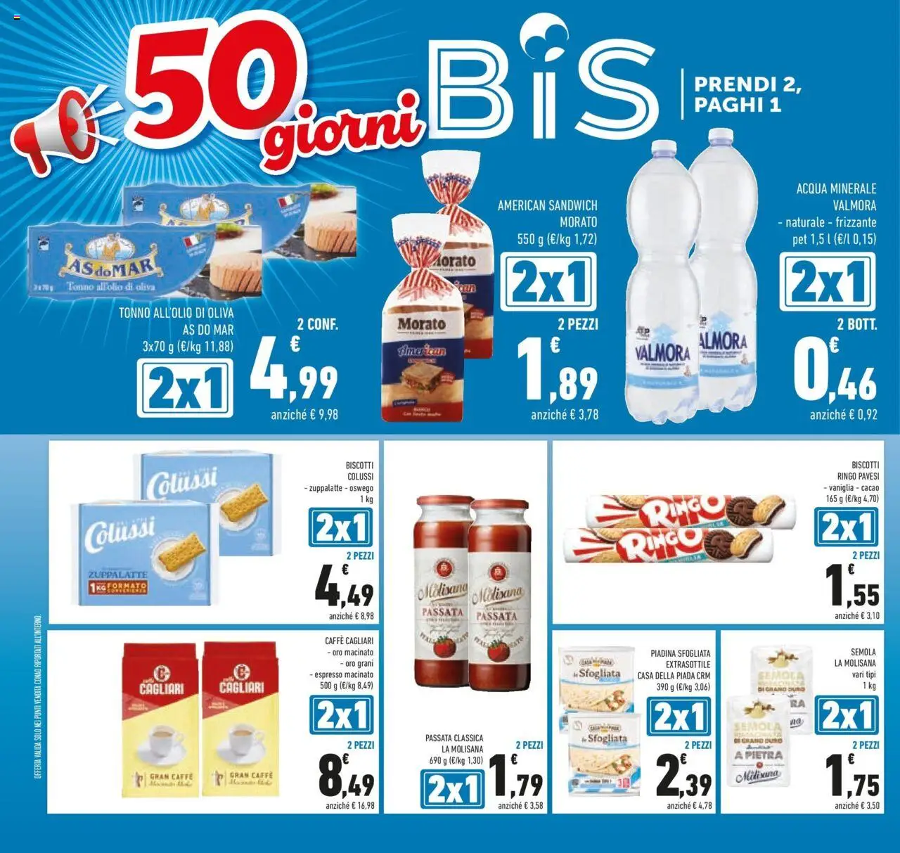 Volantino Conad del 08.10.2025 | Pagina: 14 | Prodotti: Caffè, Acqua, Piadina, Cacao