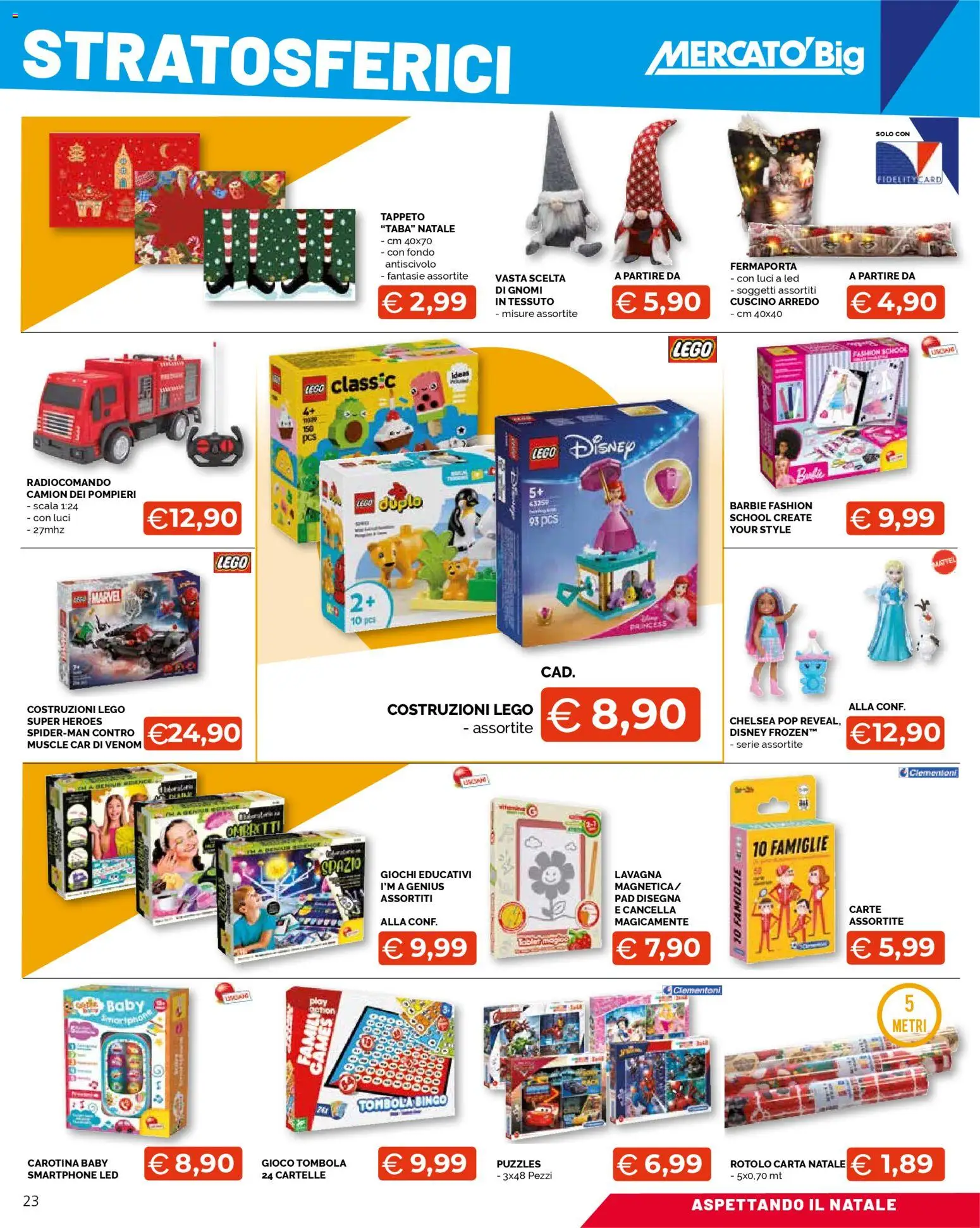 Volantino Mercatò del 10.11.2025 | Pagina: 23 | Prodotti: Fermaporta, Scala, Cuscino, Tappeto