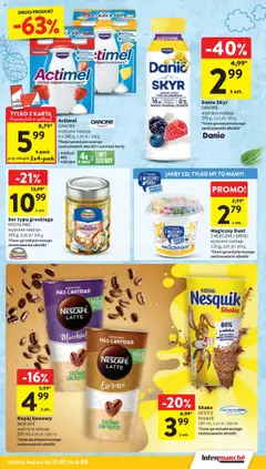 Intermarche Gazetka od 31.07.2025 | Strona: 21 | Produkty: Nescafe, Mleka, Ser, Owoce