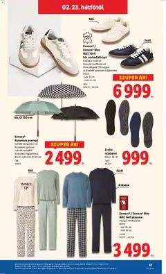 Esmara® / Esmara® Men Női/ férfi pizsama, Anyaga: 100% pamut. Méret: női: 36-46 - férfi: M-XL - amely érvényes a következő dátumtól: 19.02.2026 | Oldal: 41