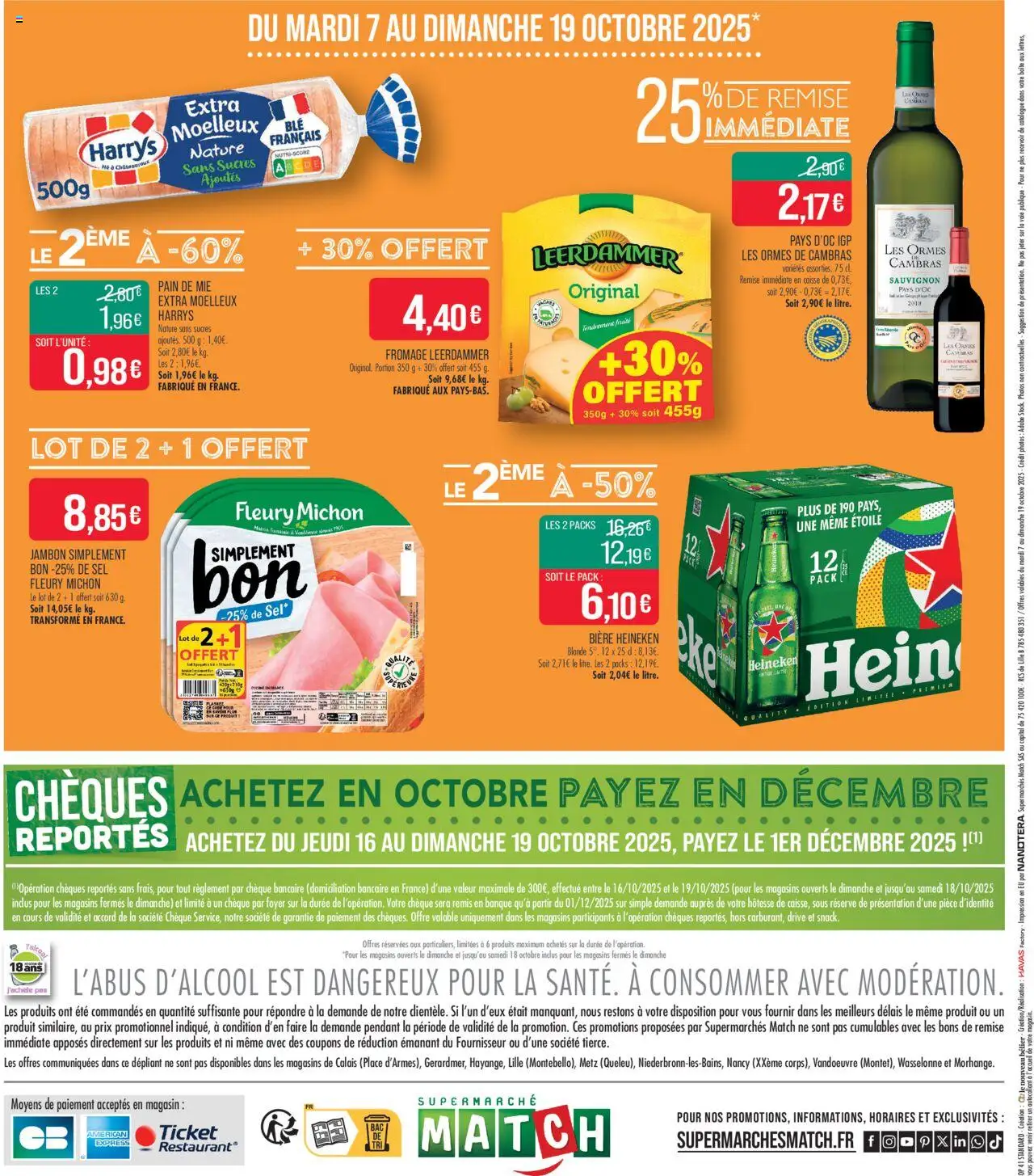 {H1} | Page: 20 | Produits: Pain de mie, Fromage, Bière, Heineken