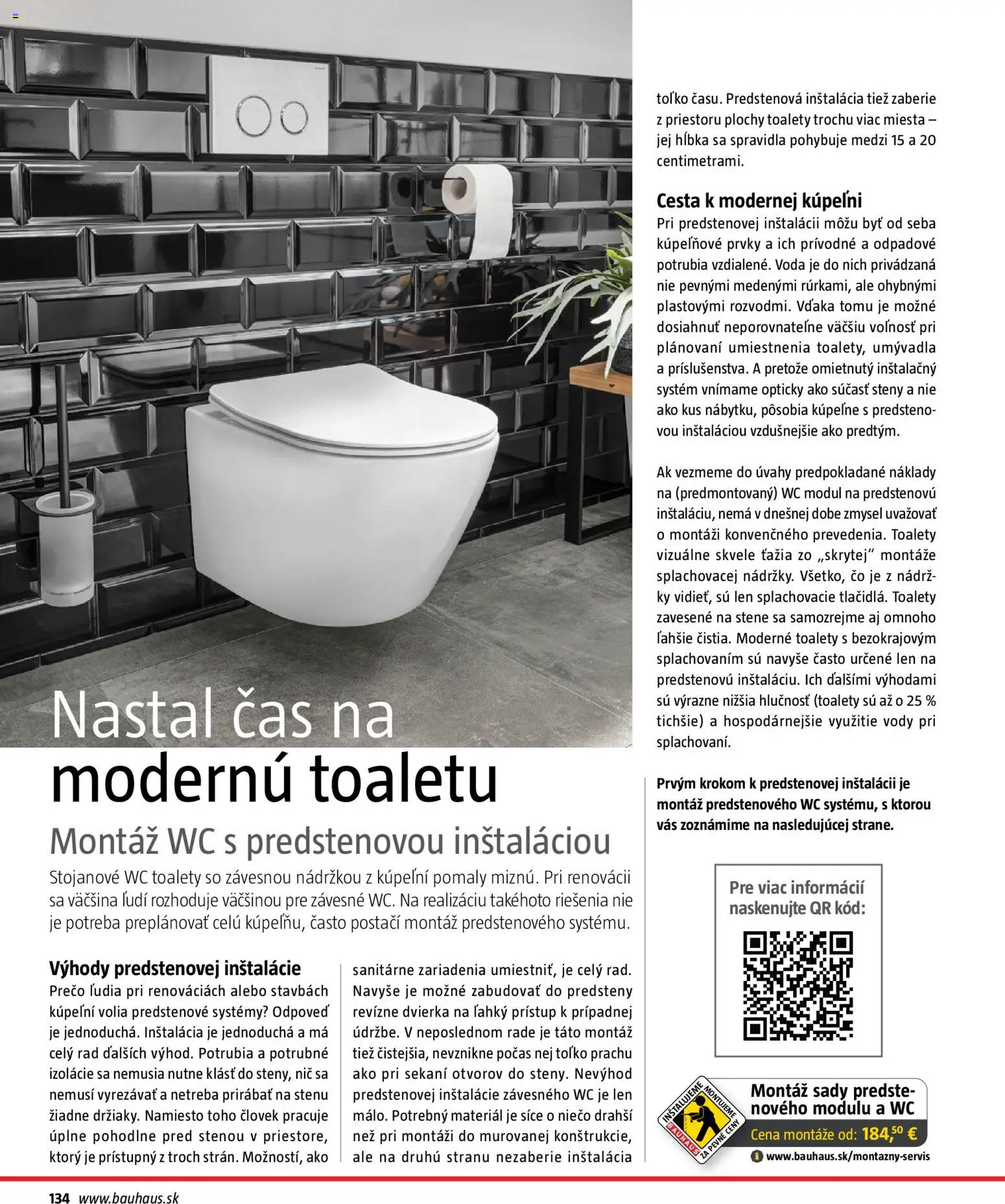 Nové Bauhaus akcie – leták je platný od 15.12.2025 | Strana: 134 | Produkty: Wc, Voda