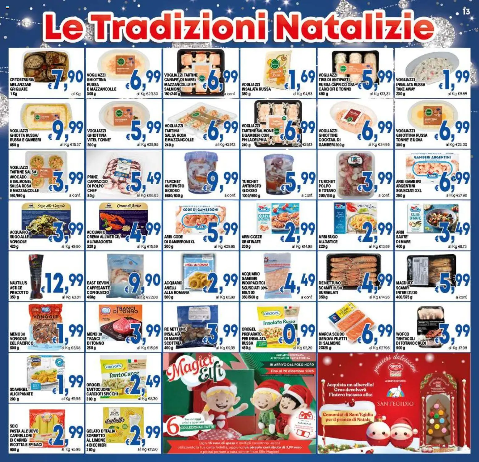 Volantino DEM del 16.12.2025 | Pagina: 13 | Prodotti: Cozze, Vongole, Avocado, Gamberoni