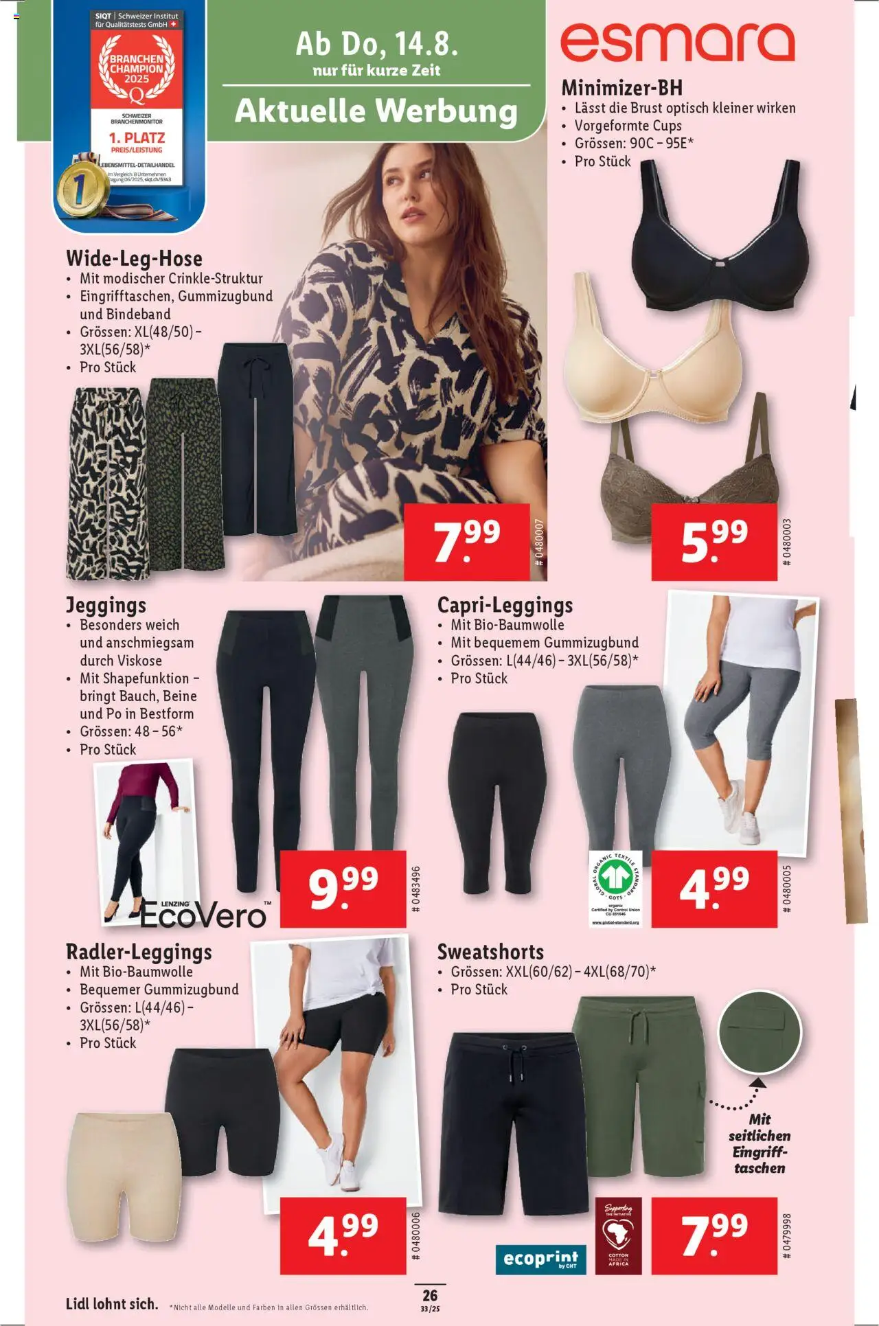 Lidl Aktionen ab 14.08.2025 | Seite: 28 | Produkte: Sweatshorts