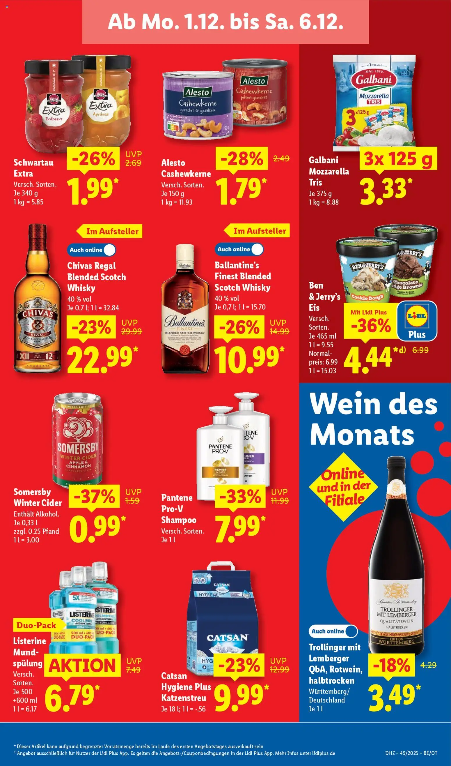 Lidl Prospekt Grimma – gültig ab 01.12.2025 | Seite: 17 | Produkte: Regal, Shampoo, Apple, Listerine