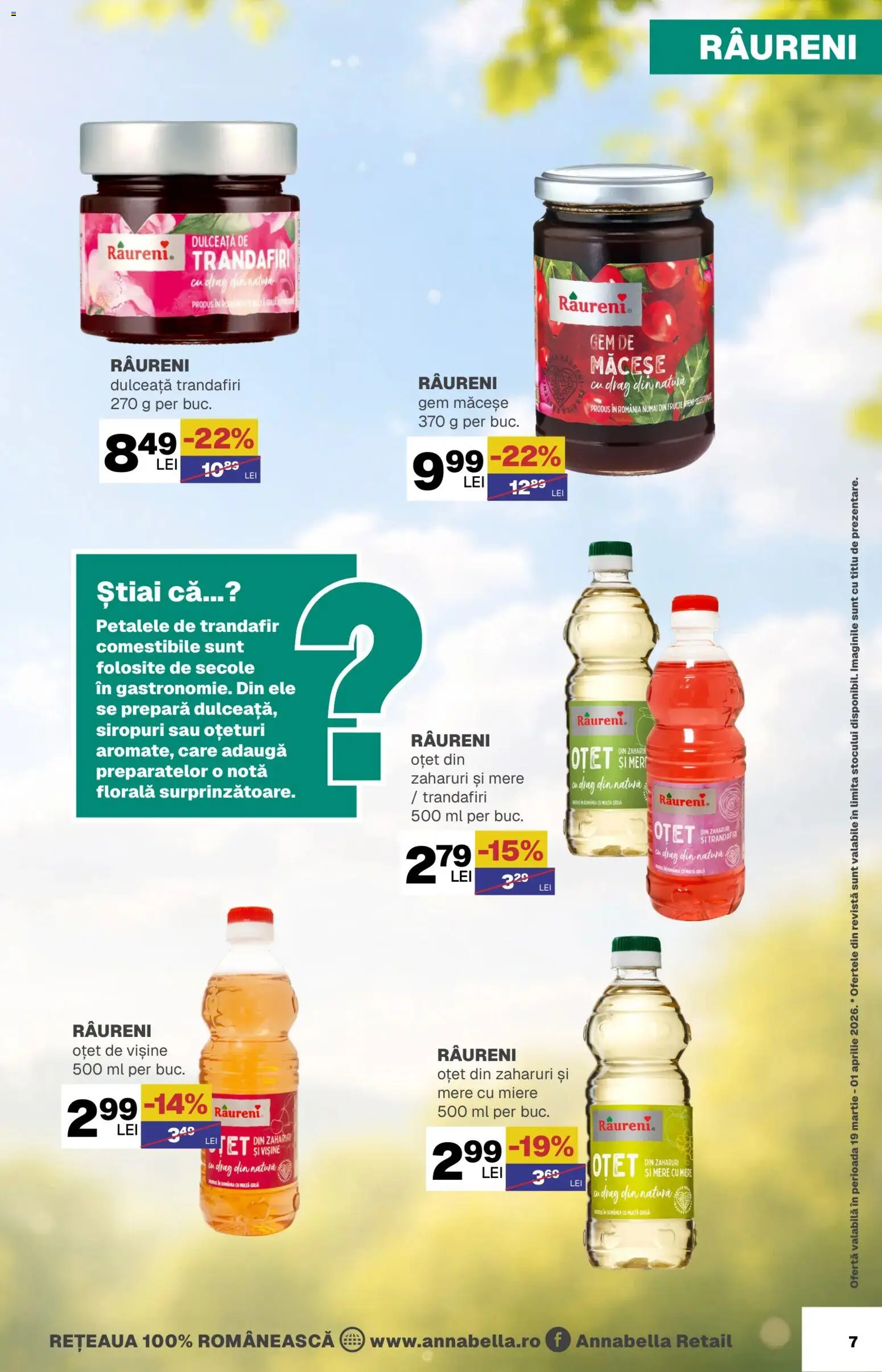 Noul catalog Annabella – valabil de la 19.03.2026 | Pagină: 7 | Produse: Trandafir, Oțet, Mere, Fructe