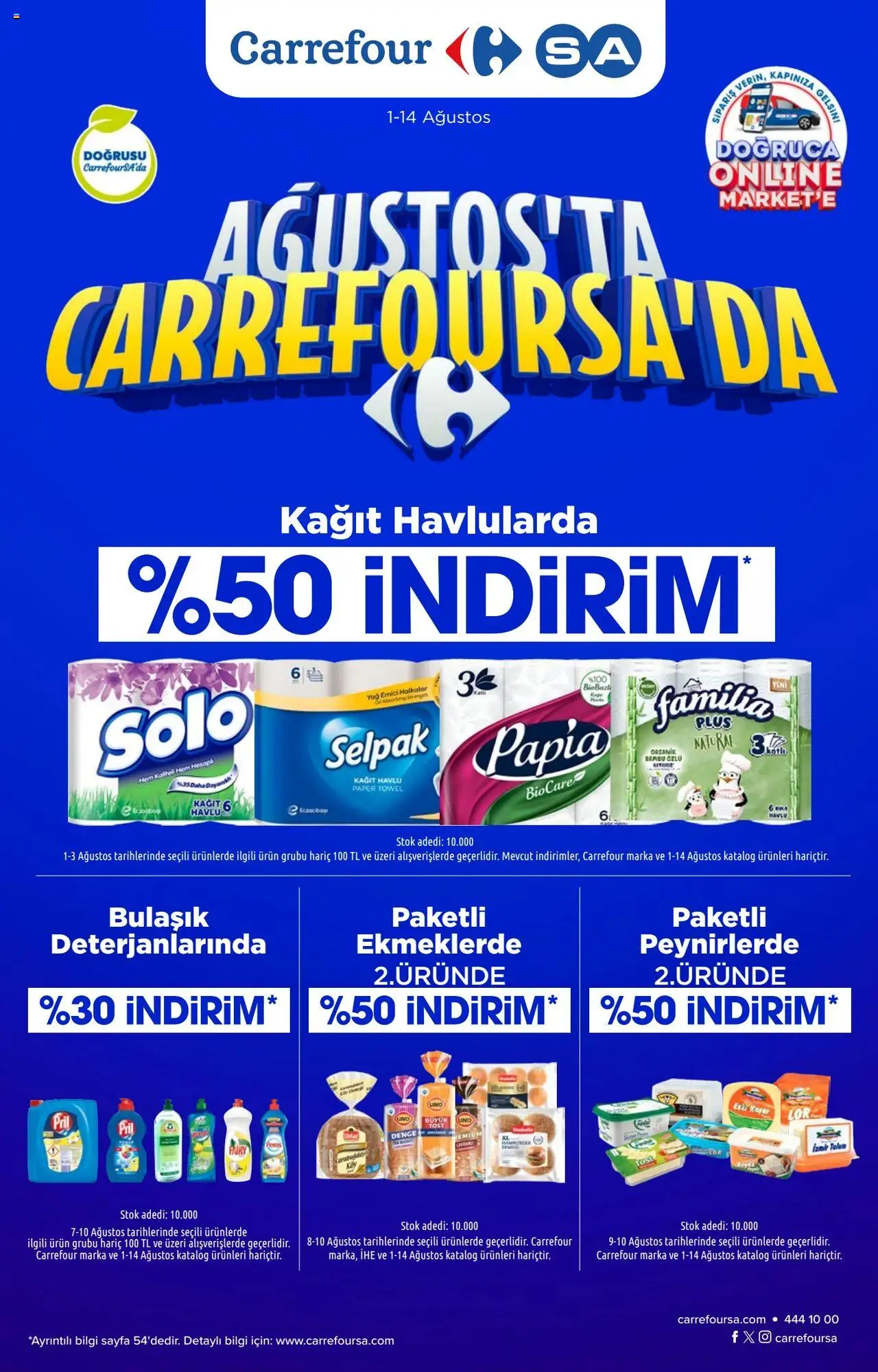 CarrefourSA Katalog - 01.08.2025 tarihinden itibaren geçerlidir | Sayfa: 1 | Ürünler: Yağ, Kağıt havlu