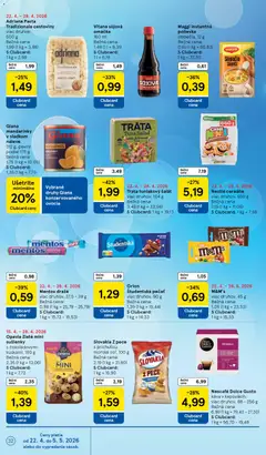 Tesco leták platný od 22.04.2026 | Strana: 32 | Produkty: Dolce Gusto, Káva, Cestoviny, Soľ