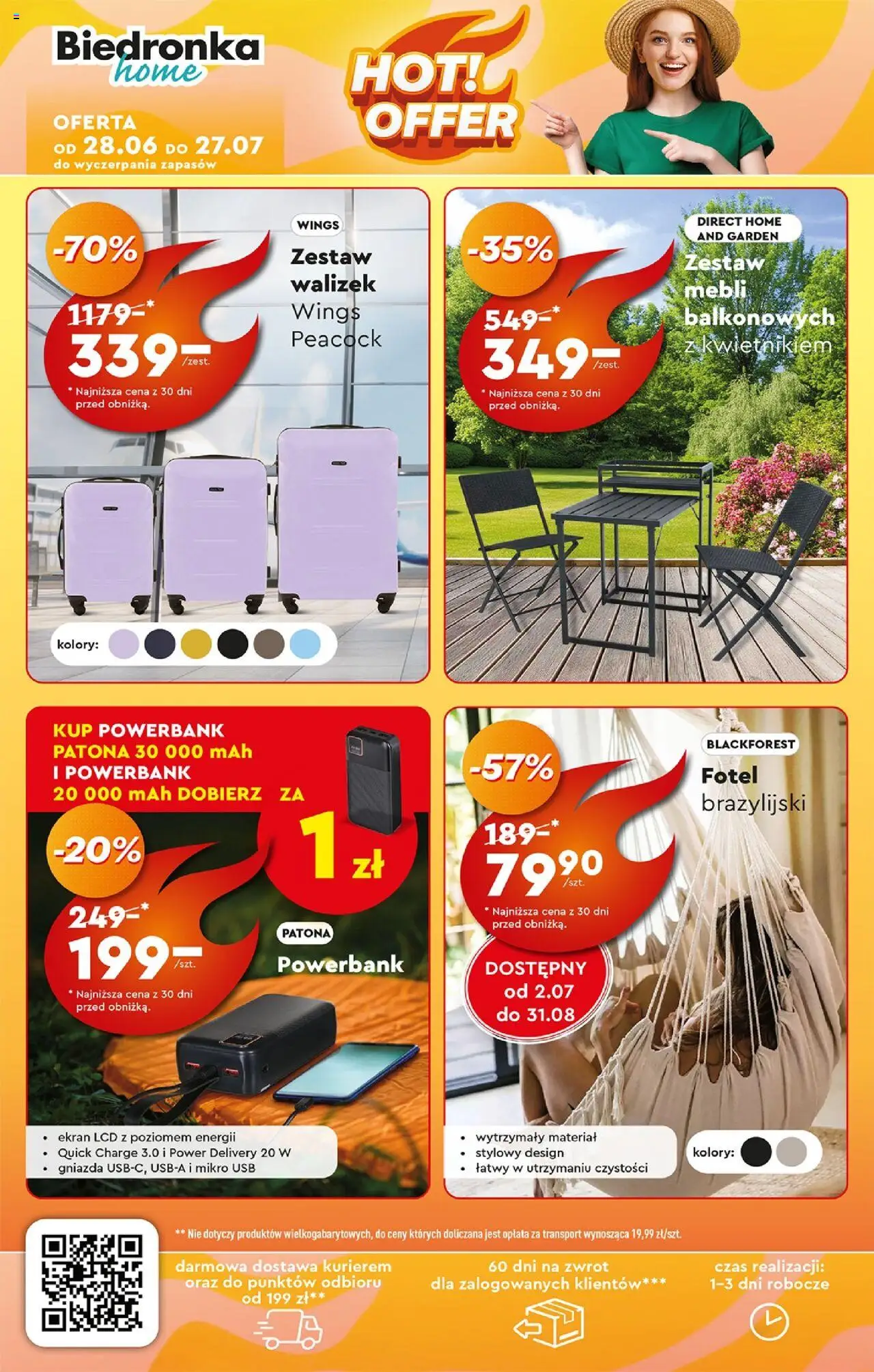 Biedronka gazetka - Okazje tygodnia od 30.06.2025 | Strona: 36 | Produkty: USB, Powerbank, Fotel