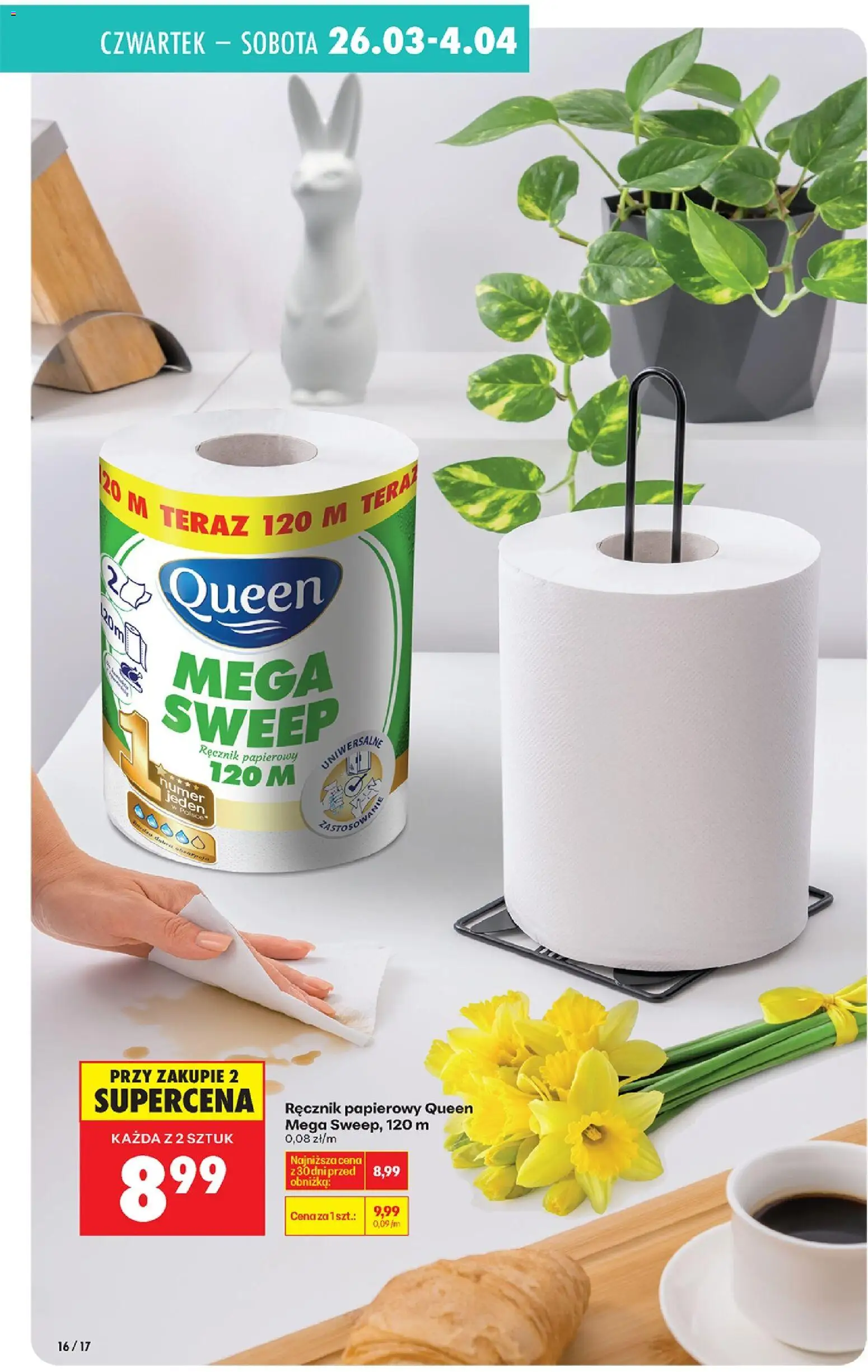 Biedronka gazetka - Drogeria od 26.03.2026 | Strona: 16 | Produkty: Ręcznik papierowy