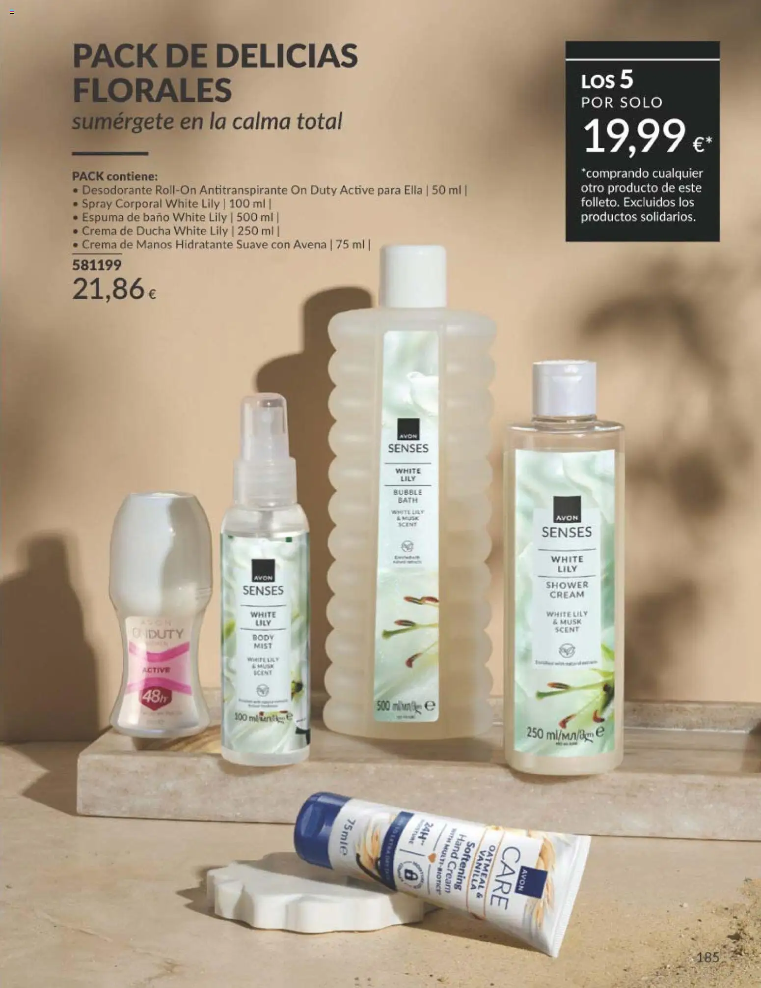 Catálogo AVON campaña 1 │ válido desde el 01.01.2026 | Página: 185 | Productos: Crema de manos, Antitranspirante, Crema, Baño