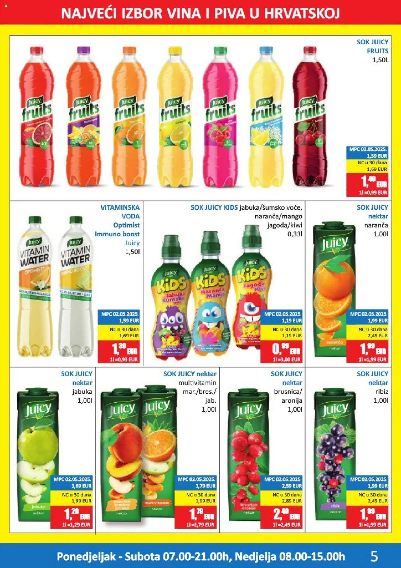 Vrutak katalog | vrijedi od 15.12.2025 | Stranica: 5 | Proizvodi: Sok, Voda, Mango, Jabuka