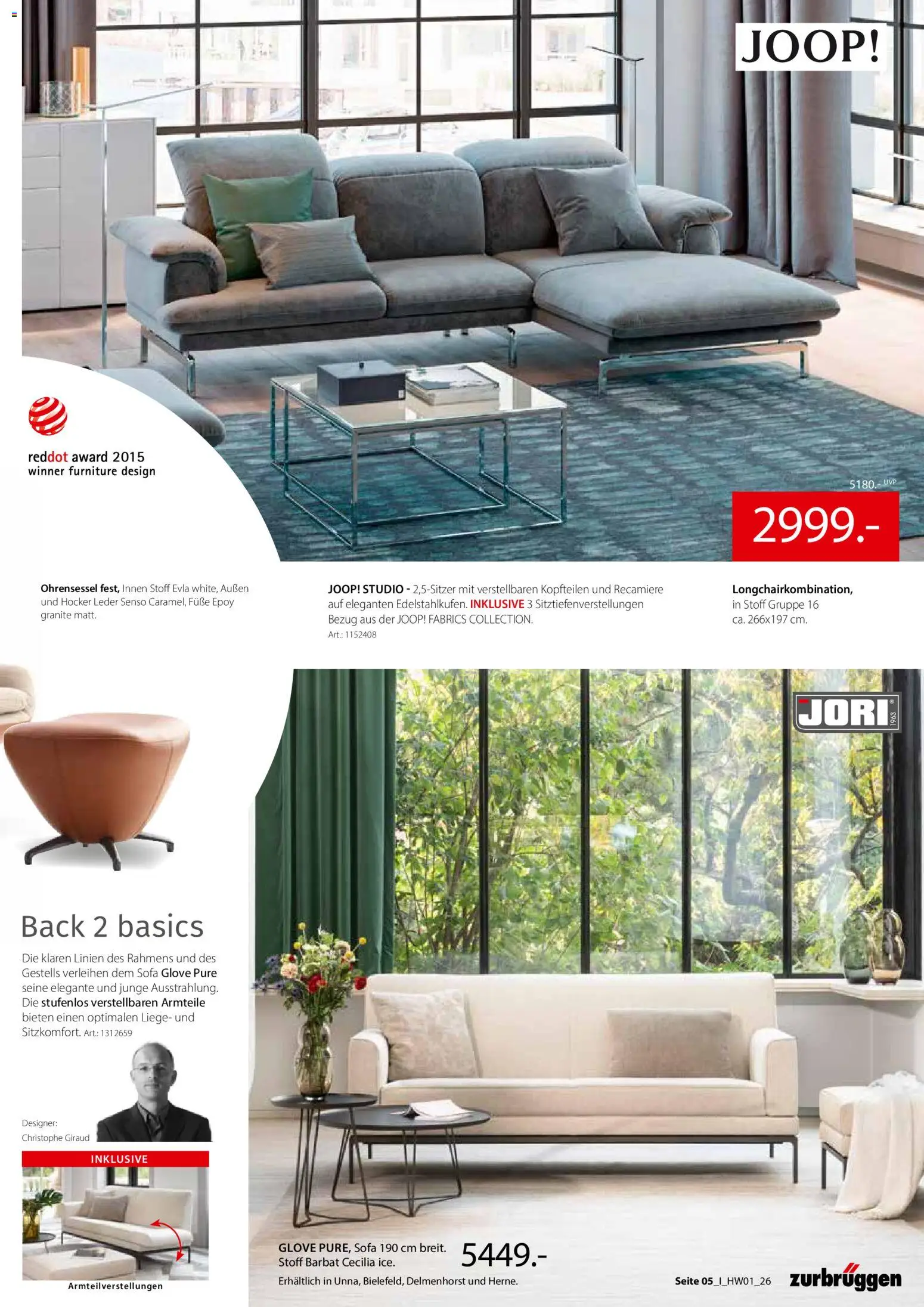 Zurbrüggen Hochwert Spezial – gültig ab 27.03.2026 | Seite: 5 | Produkte: Hocker, Sofa, Liege