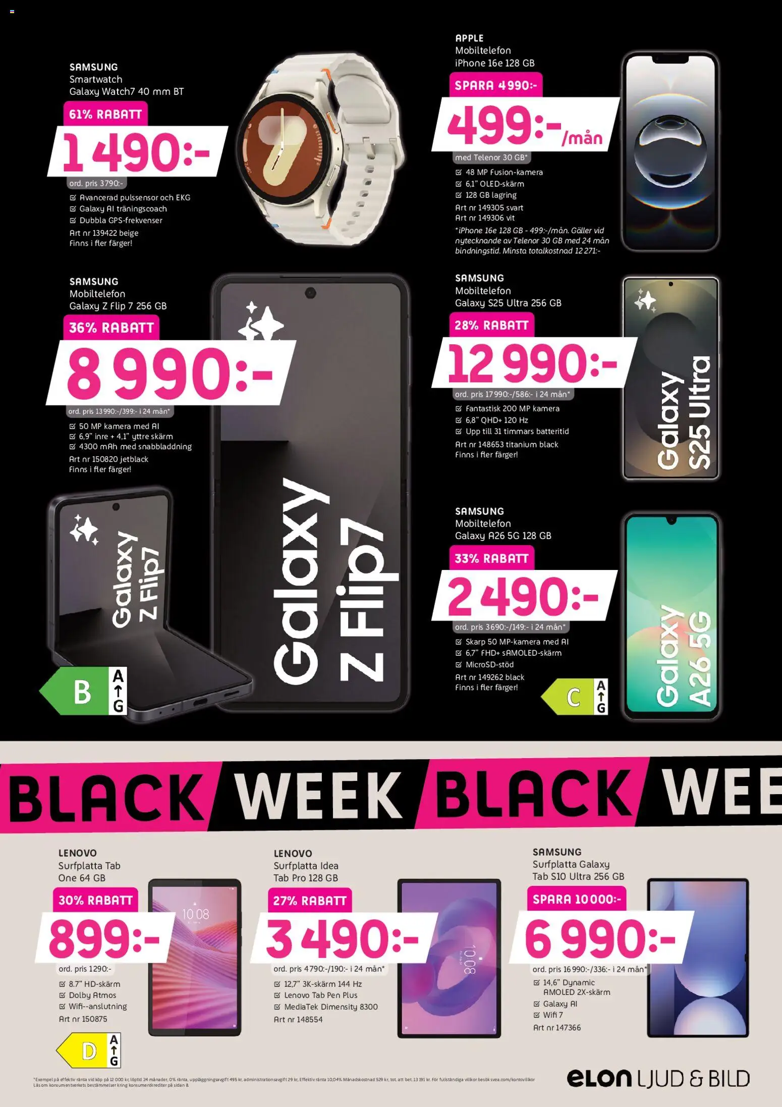 Elon reklamblad aktuell från 14.11.2025 | Sida: 5 | Produkter: Galler, Äpple, Kamera, Wifi