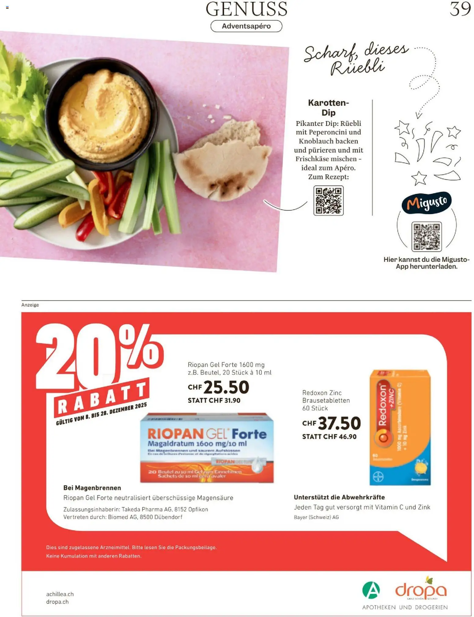 Migros - Magazin – gültig ab 09.12.2025 | Seite: 39