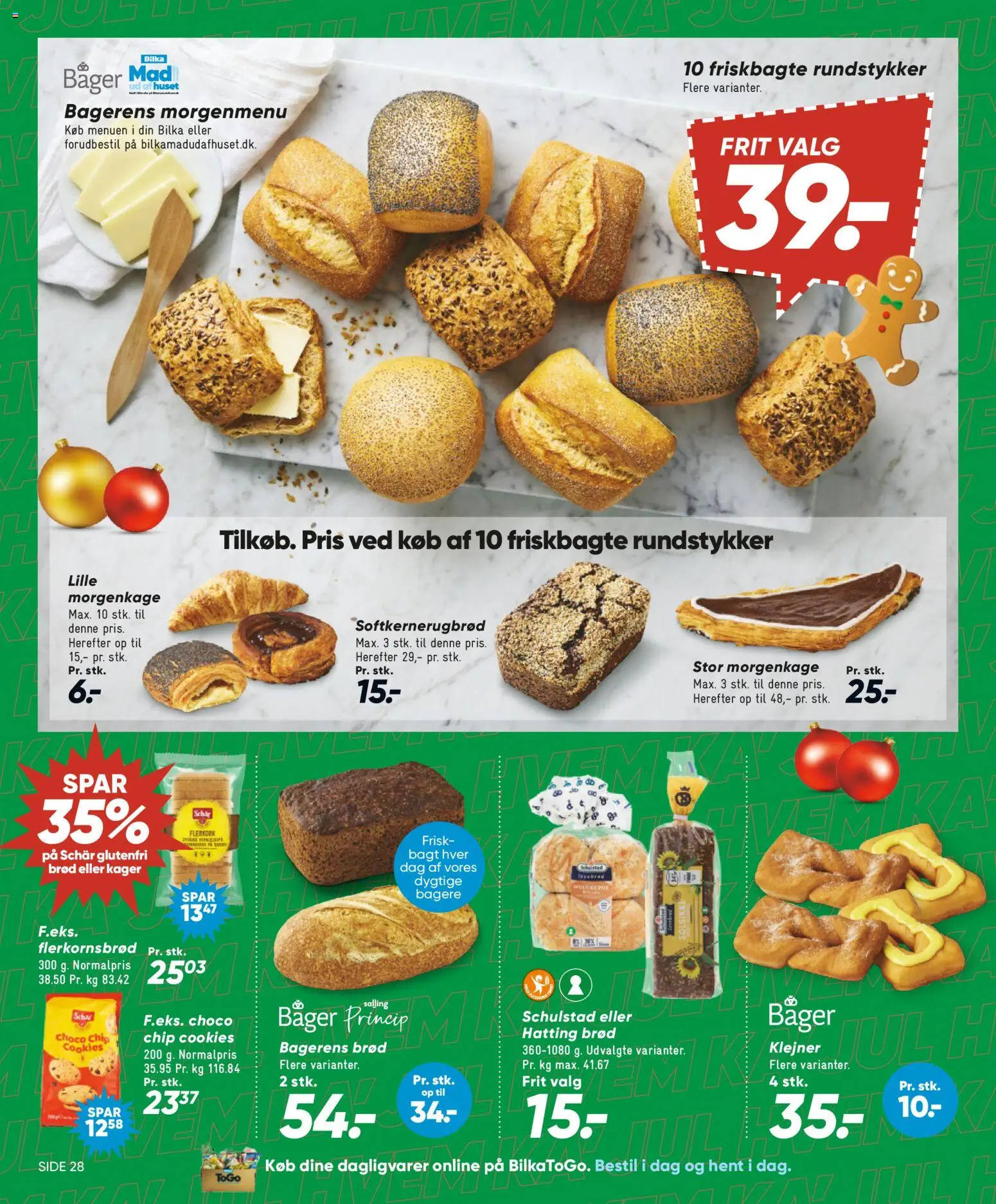 Bilka tilbudsavis – gyldig fra 05.12.2025 | Side: 36 | Produkter: Brød, Cookies, Kager