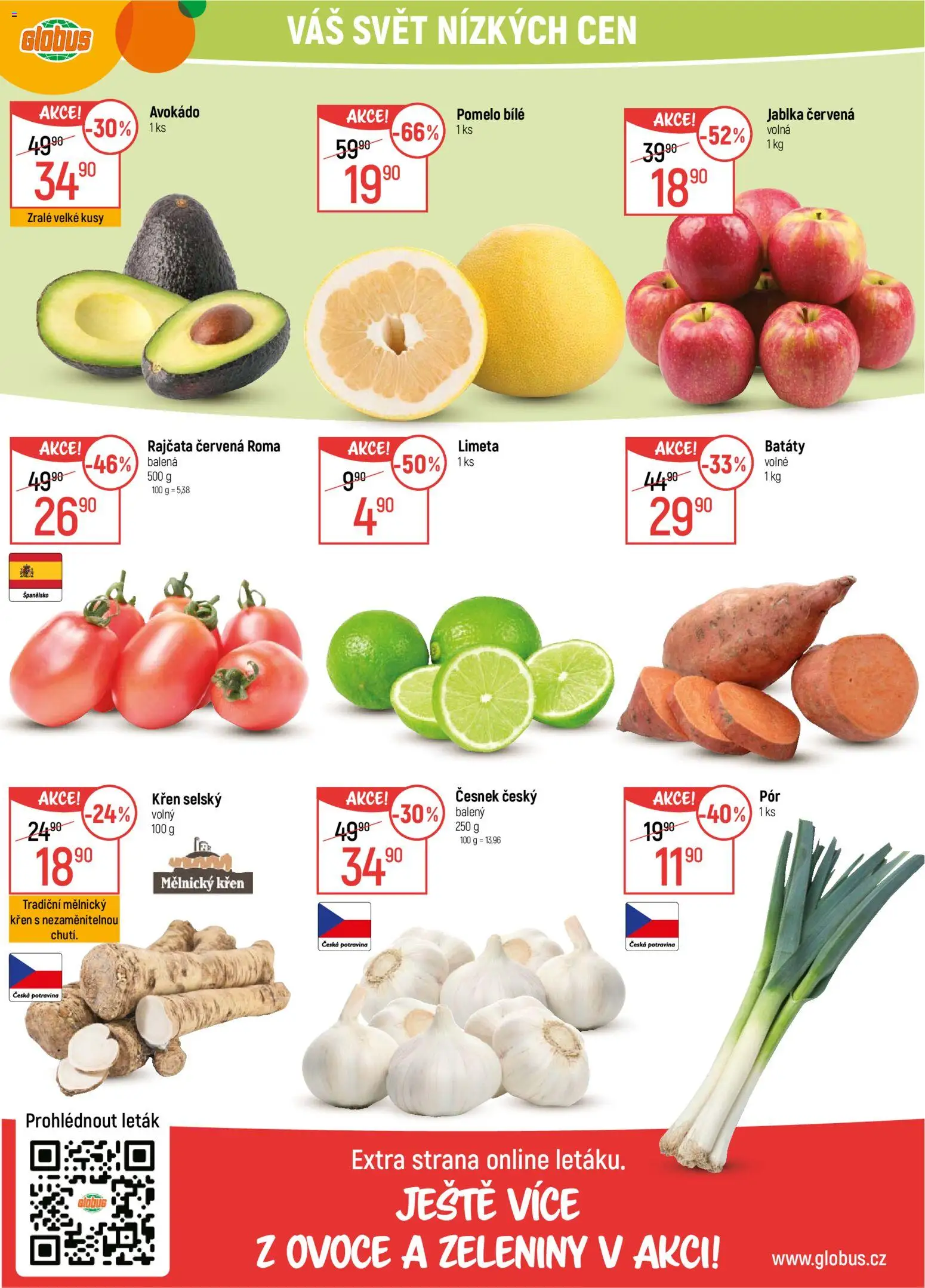 Globus leták - Havířov od 27.12.2025 | Strana: 17 | Produkty: Ovoce, Rajčata, Avokádo, Česnek