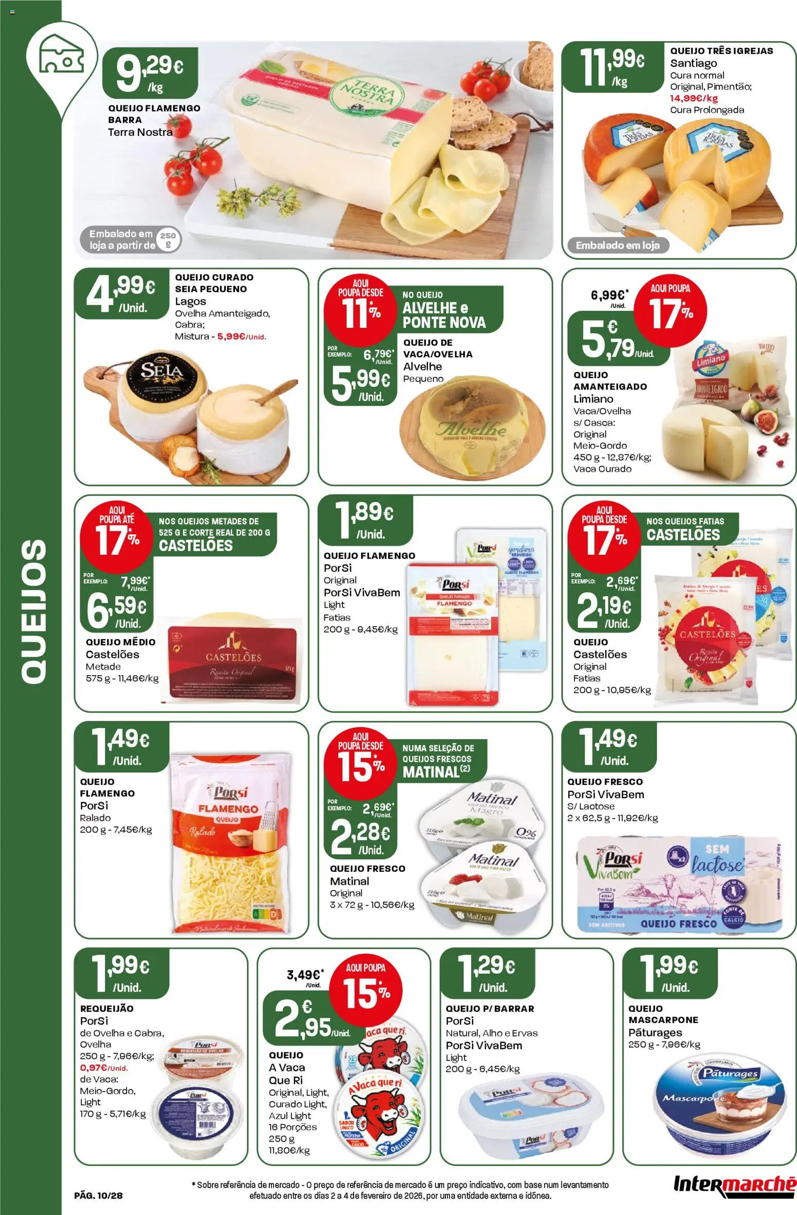 Intermarché Folheto Contact │ válido de 12.03.2026 | Página: 10 | Produtos: Queijo mascarpone, Base, Requeijão, Mascarpone
