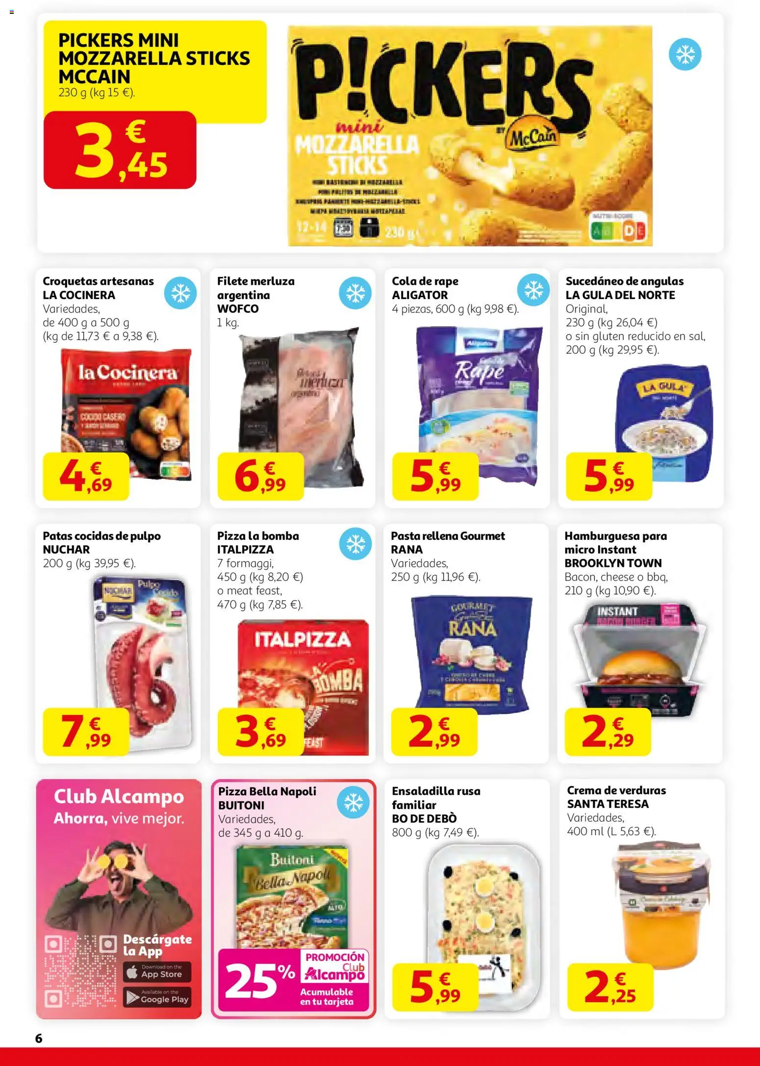 Alcampo - HP catalan  │ válido desde el 29.01.2026 | Página: 6 | Productos: Ensaladilla, Pasta, Crema, Filete